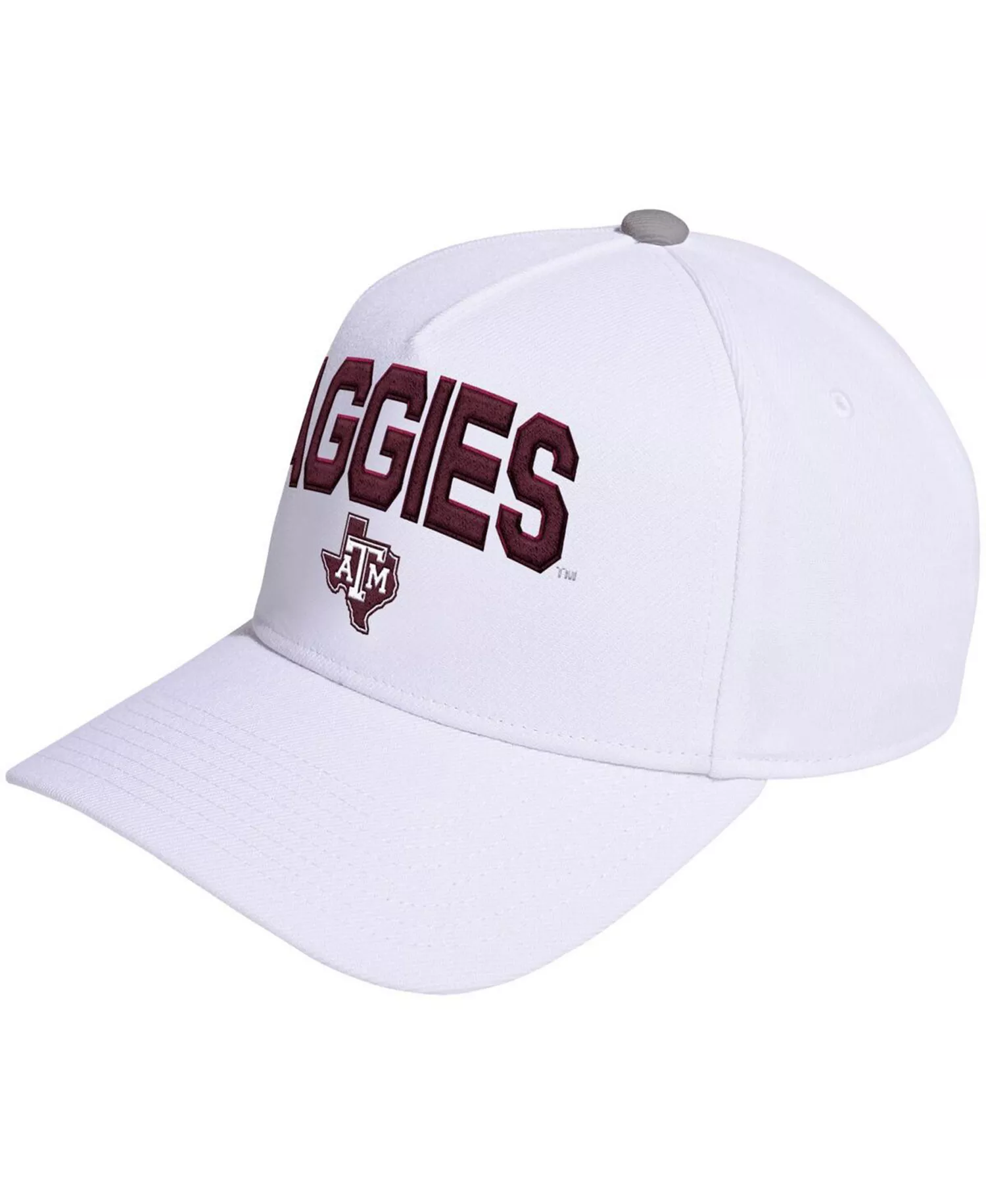 Men's and Women's White Texas A M Aggies Locker Room A-Frame Adjustable Hat - White - ONE SIZE
