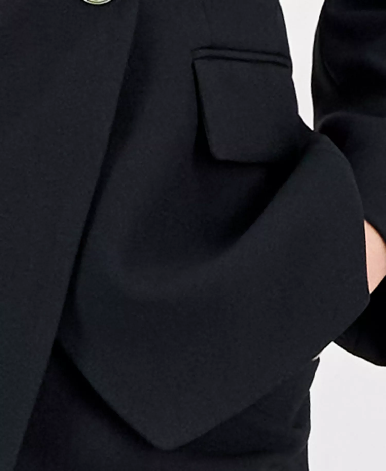 Women's Double-Breasted Pantsuit - Black - 10