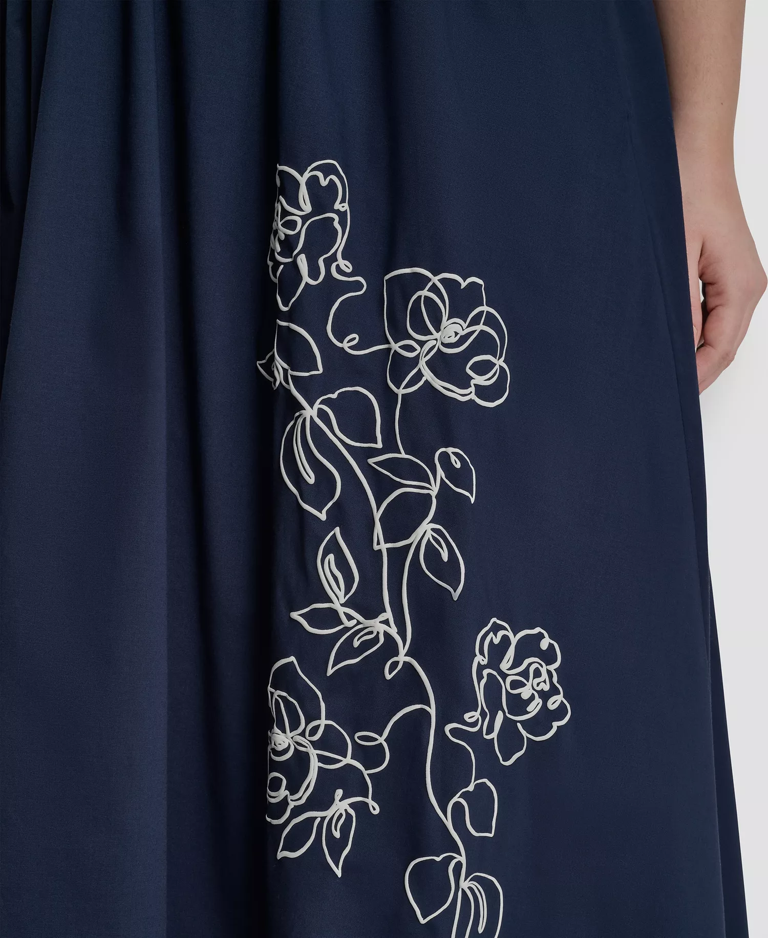 Plus Size Jewel Neck Midi Dress - Indigo - 14W