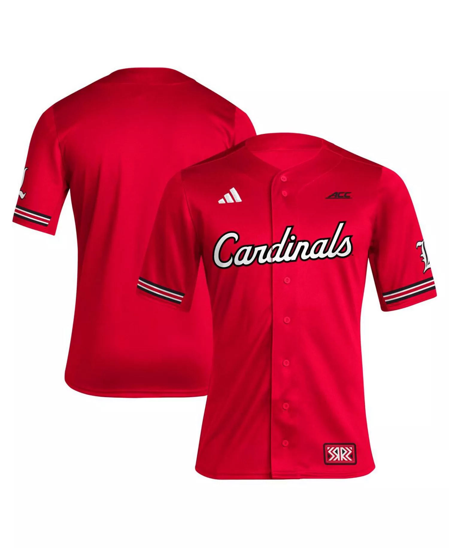 Men's Red Louisville Cardinals Reverse Retro Replica jersey Baseball Jersey - Red - 2XL