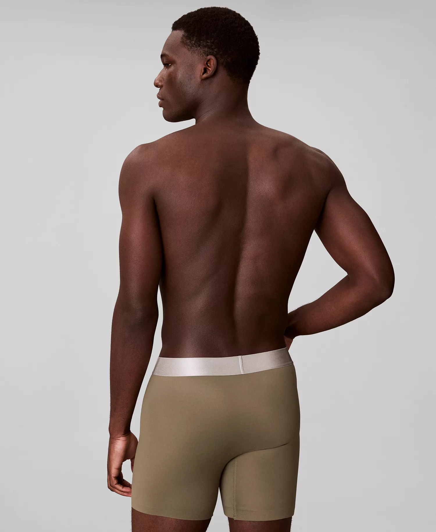 Men's Brushed Microfiber Stretch Boxer Brief - Brush Green - L