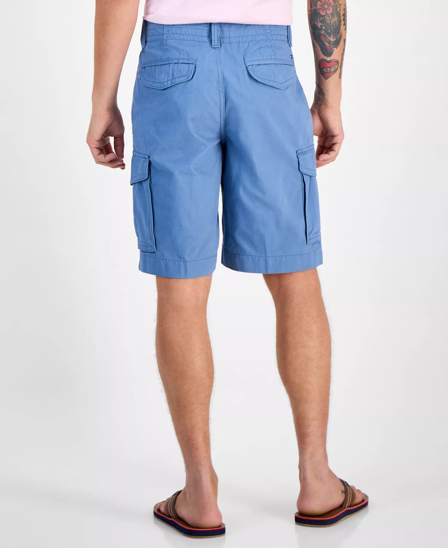 Men's Essential 10" Solid Cargo Shorts - Captains Blue - 29