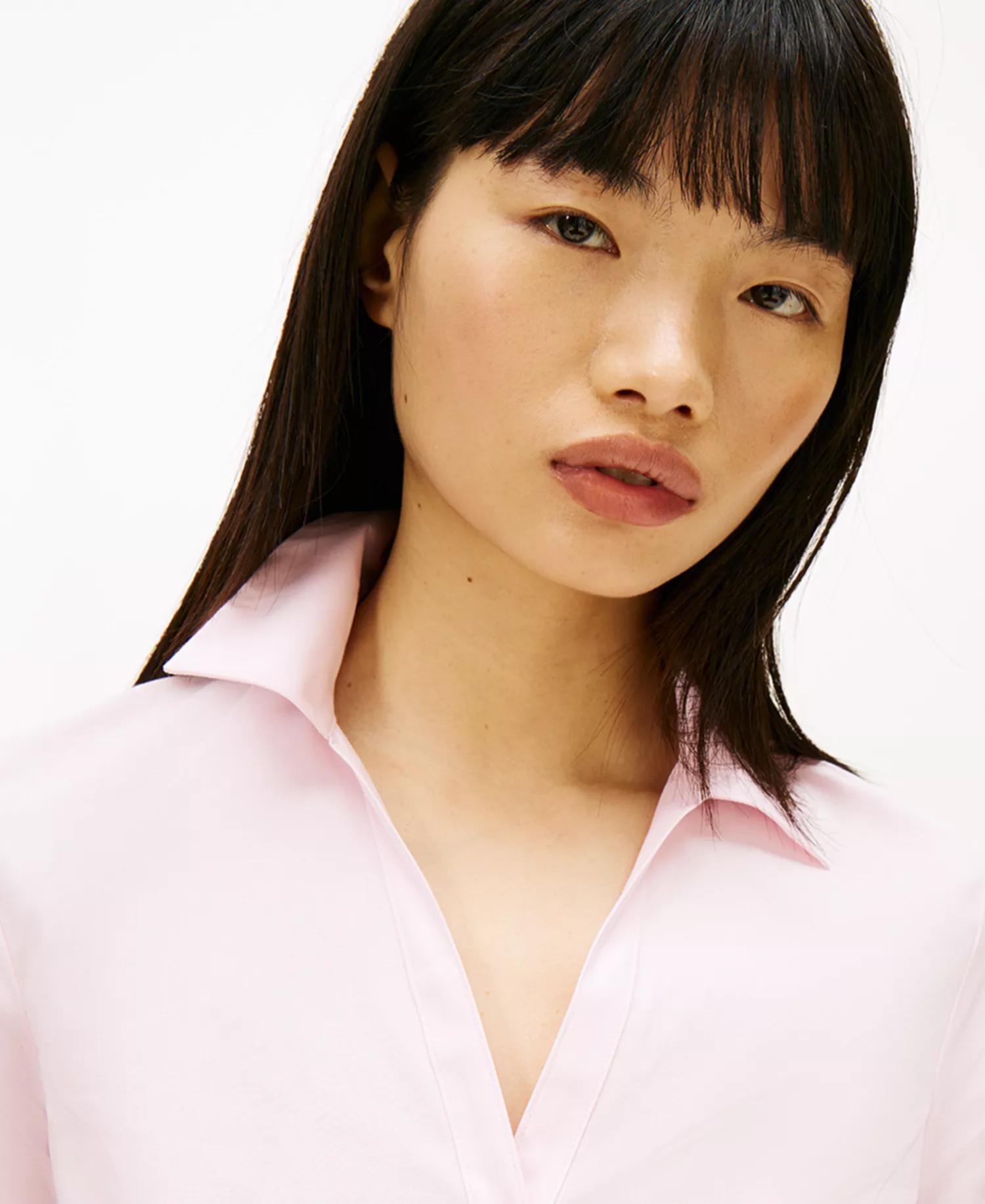 Women's Baby Fit Long-Sleeve Shirt - Light Pink - L