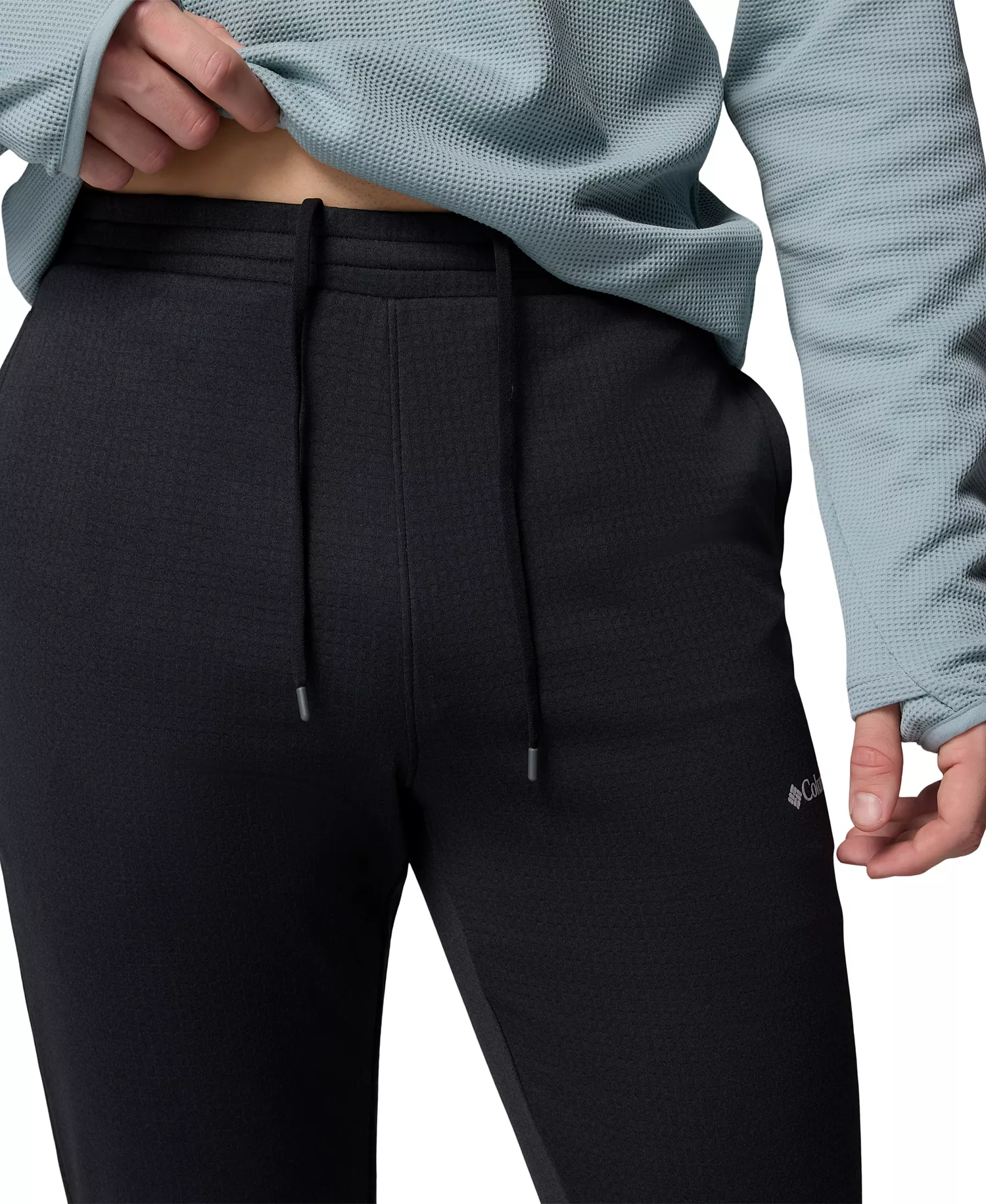 Men's Essential Hike Grid Fleece Pants - Black - 2XL