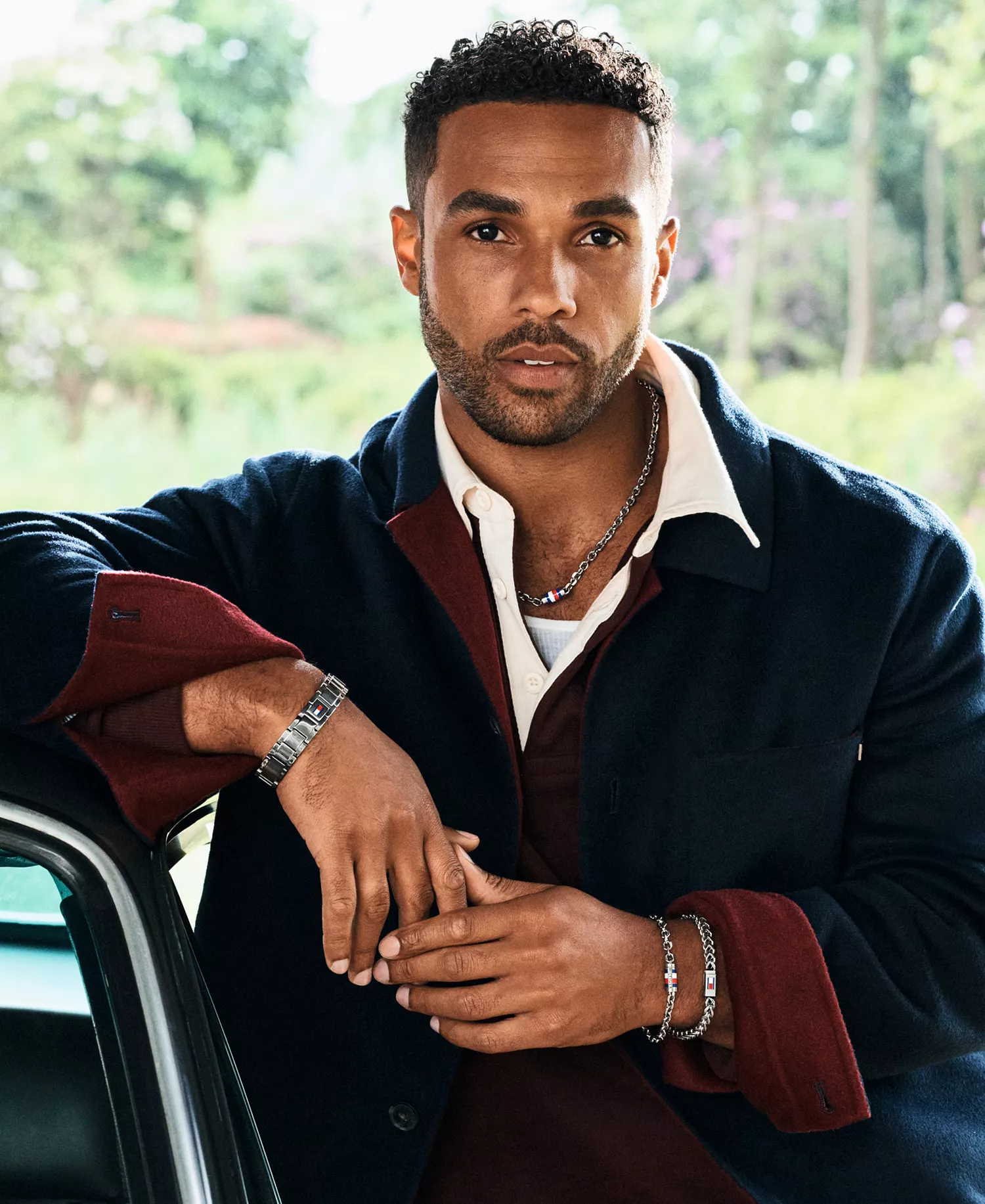 Men's Silver-Tone Stainless Steel Adjustable Bracelet - Silver Tone Stainless Steel - ONE SIZE