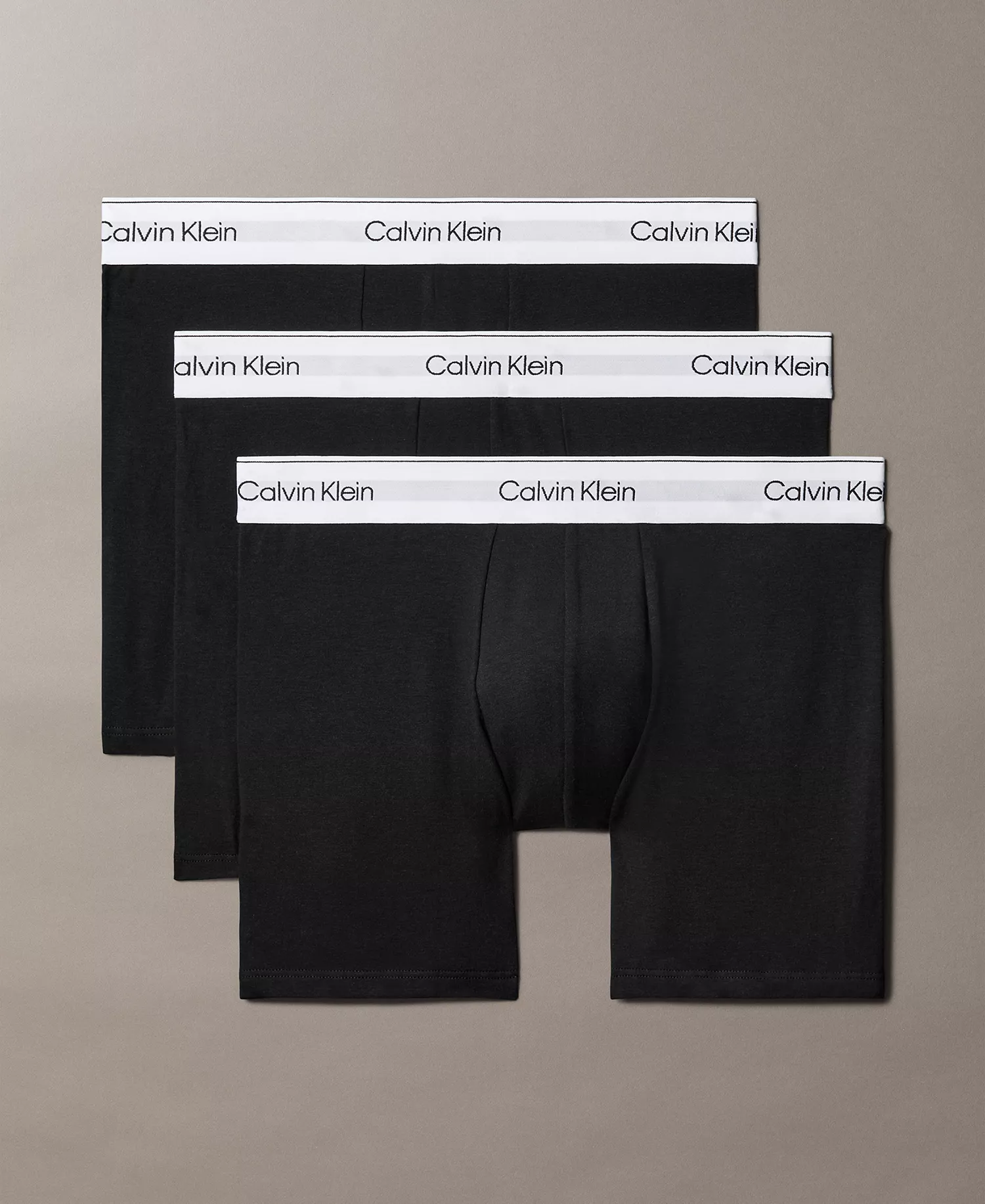 Men's Icon Stretch Boxer Briefs, 3-Pack - Black - 1X