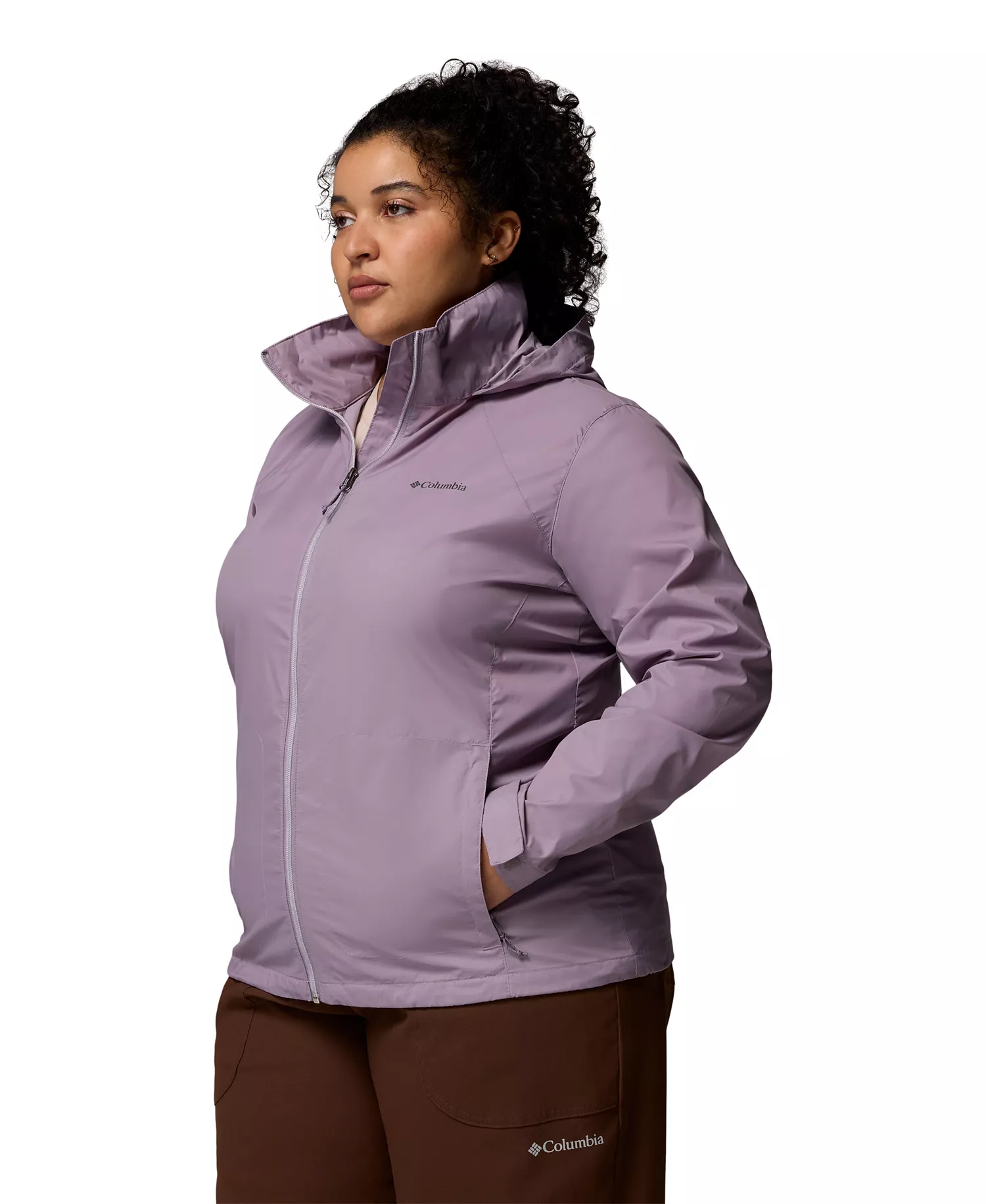 Plus Switchback IV Lightweight Rain Shell Jacket - Shale Purple - 1X