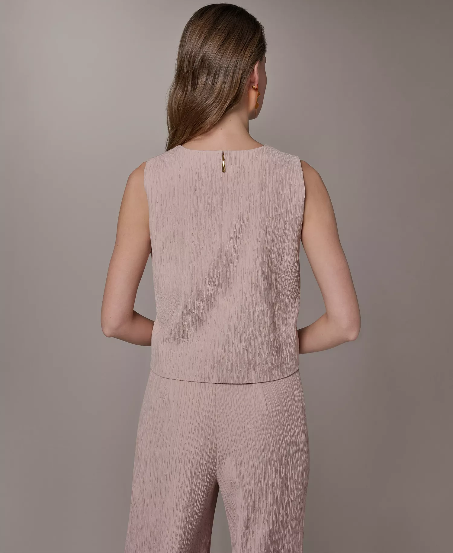 Women's Crewneck Crop Top - Snow Petal - L