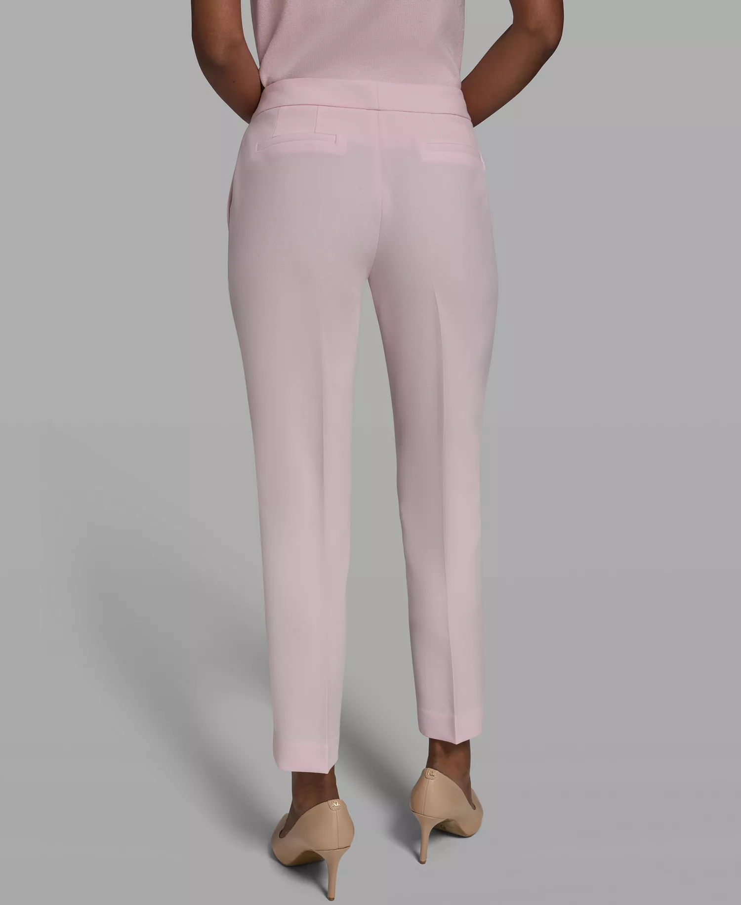 Women's Woven Straight Pants - Ballet Slipper - 0