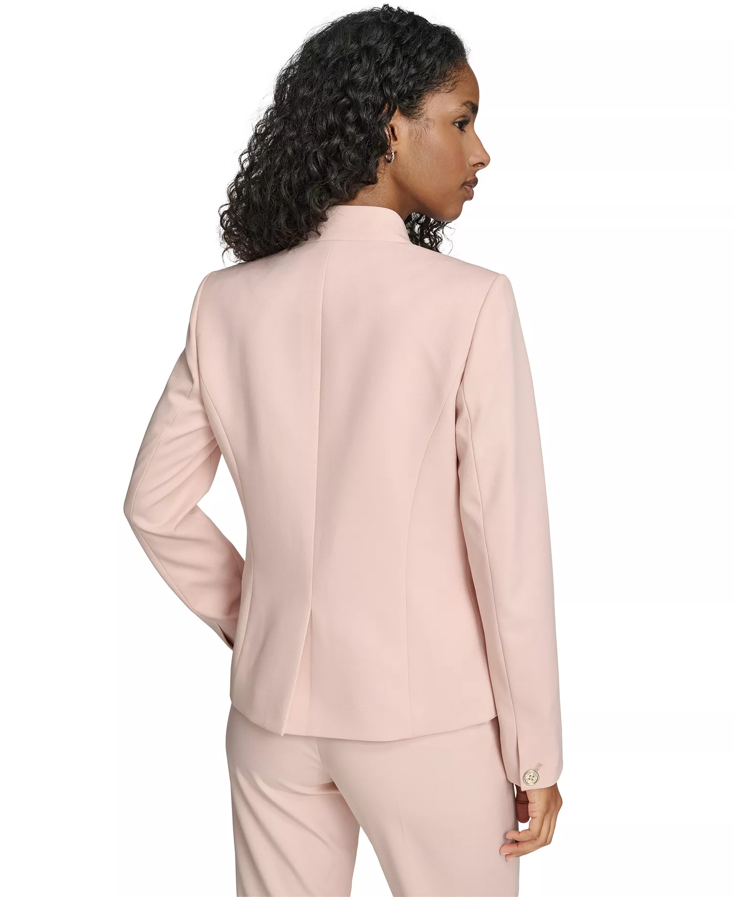 Women's Collarless Open-Front Blazer - Evening Sand - 0