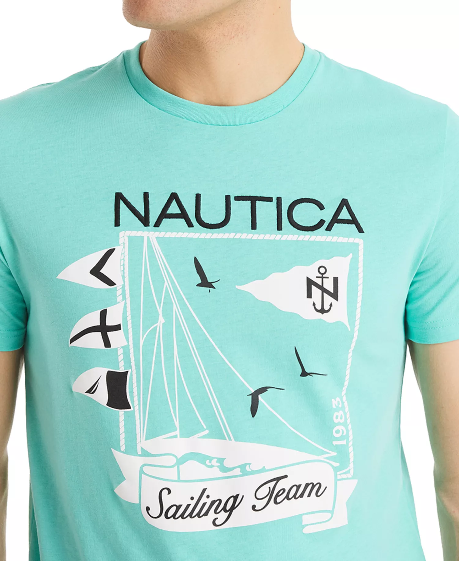 Sailing Team Graphic T-Shirt - Poolsdaqua - 2XL