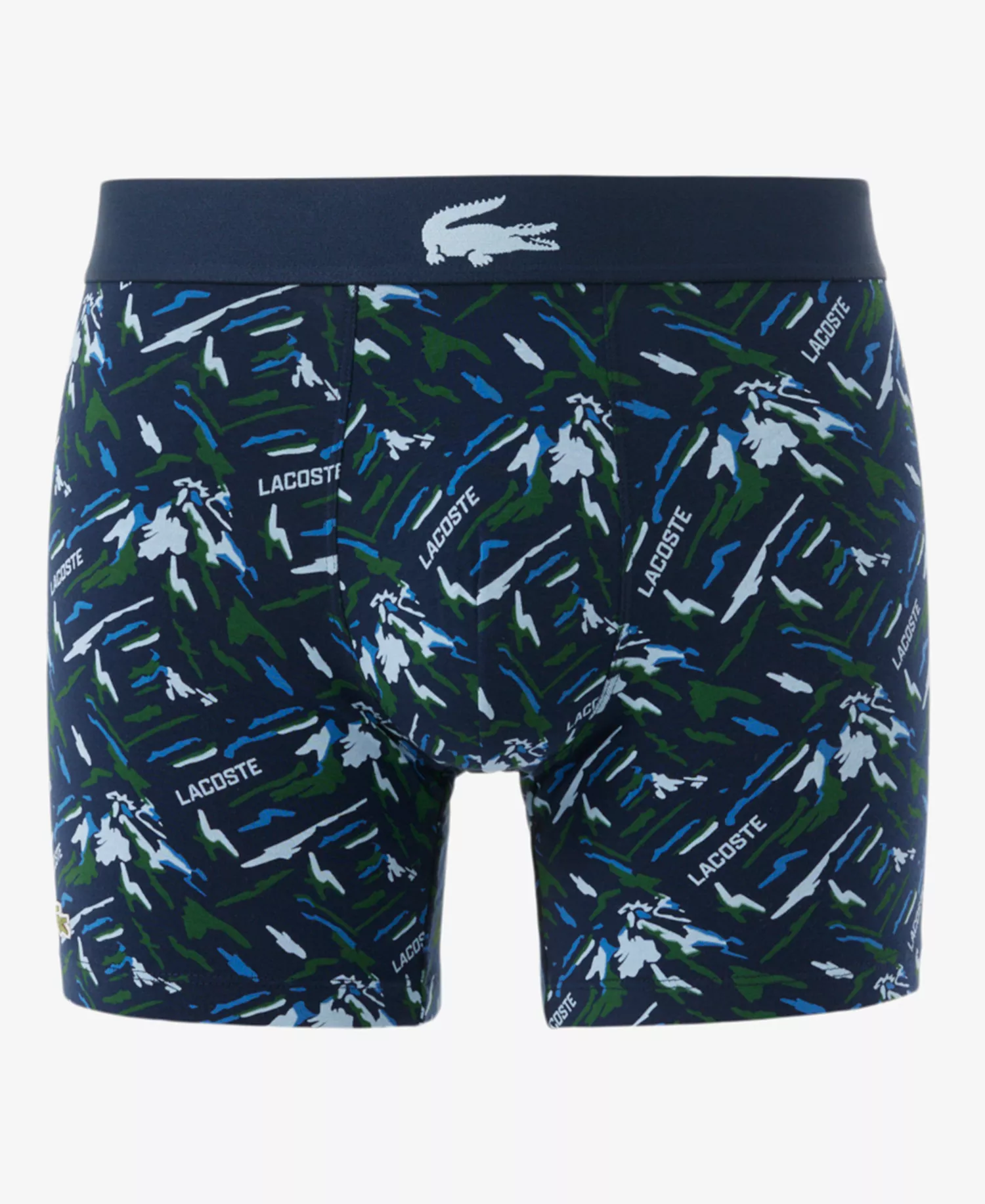 Men's Regular Fit Logo Waistband Boxer Briefs - Blue Mountain - L
