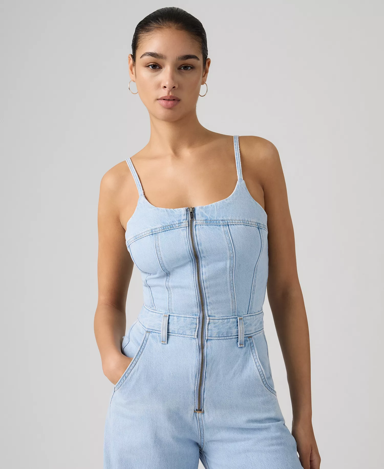 Women's Bustier Scoop Neck Jumpsuit - Never Going To Change - L