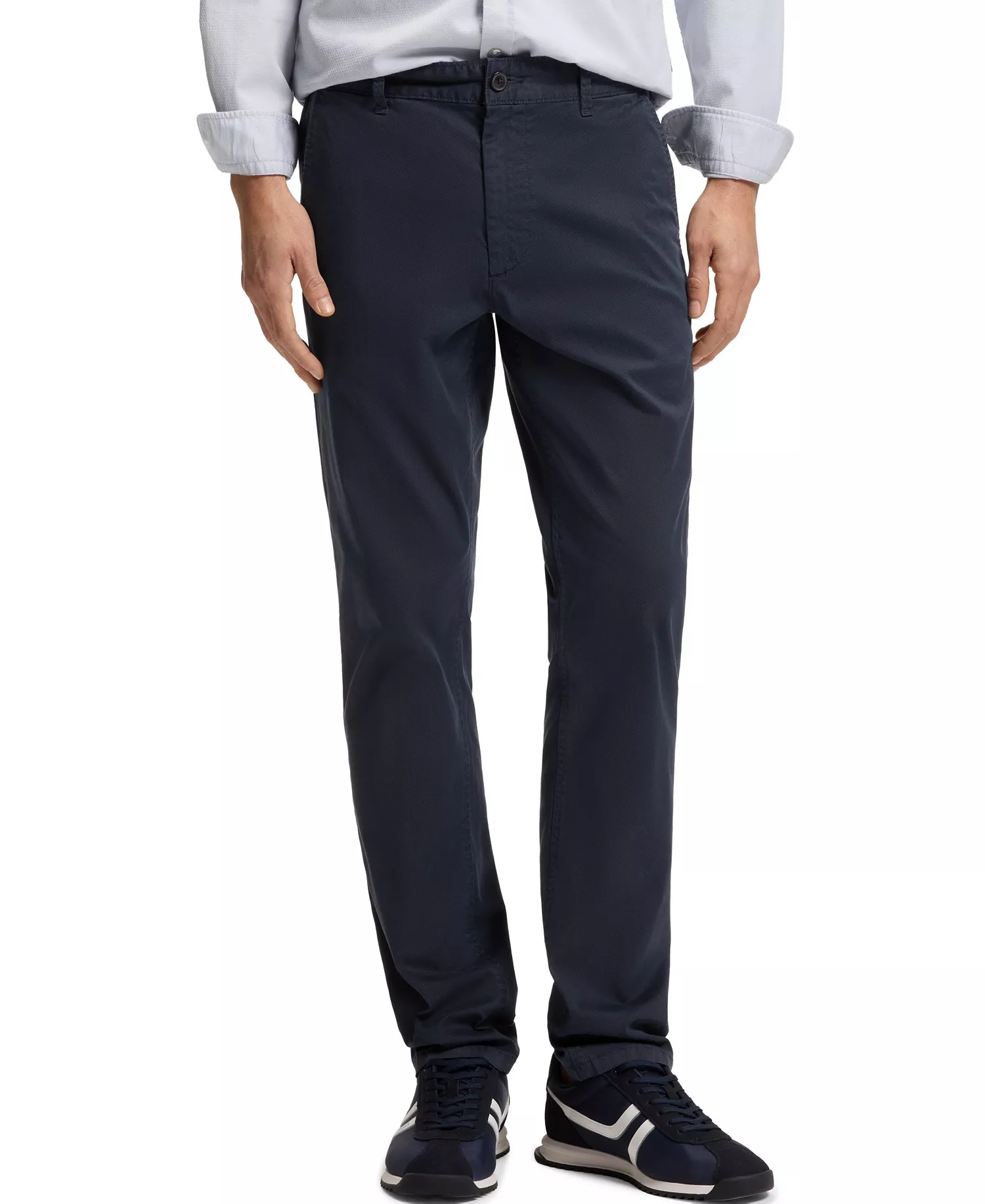 Men's Stretch-Cotton Twill Slim-Fit Chino Pants - Open Blue - 30x32