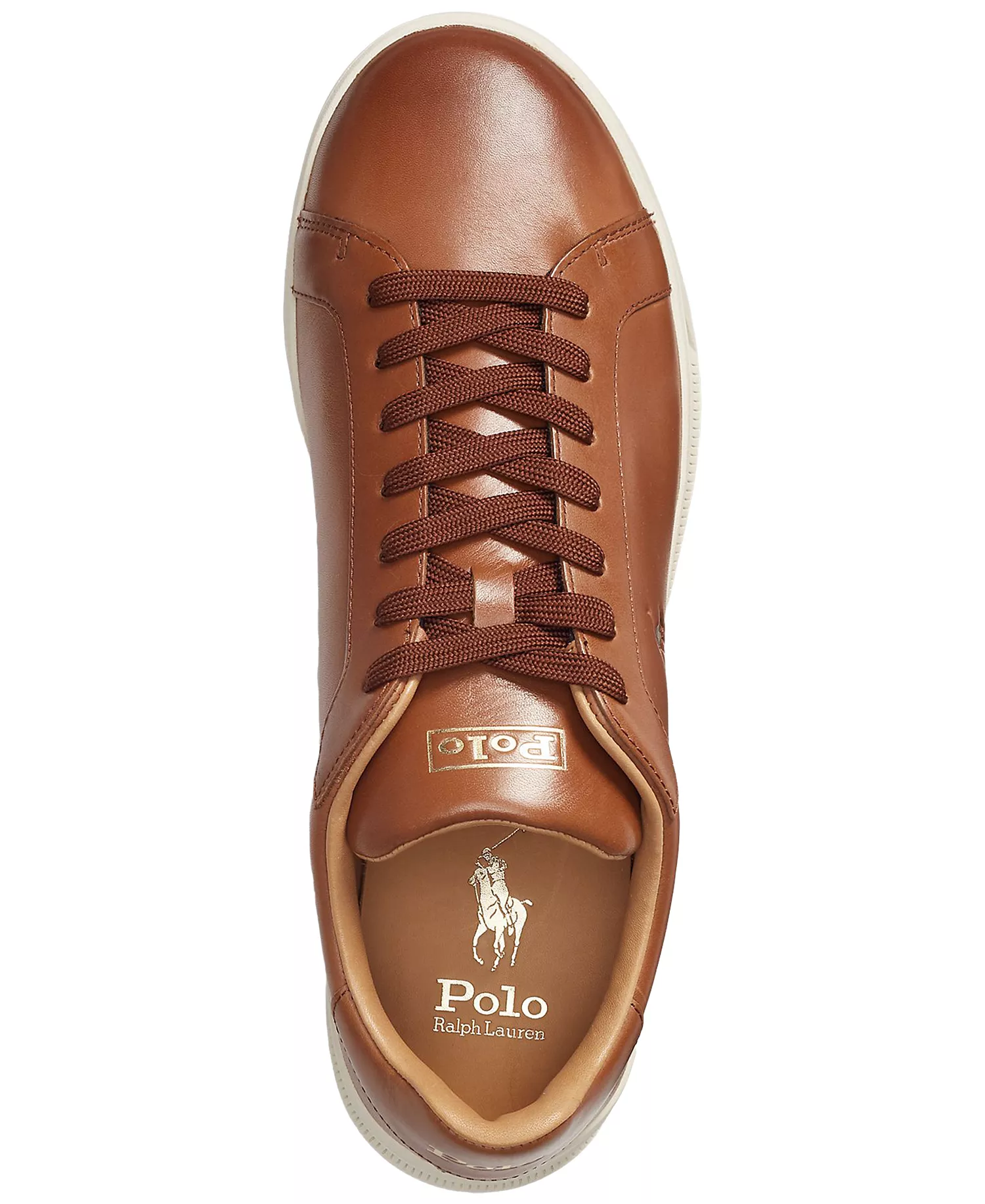 Men's Heritage Court II Leather Sneaker - Polo Pale Russet - 10
