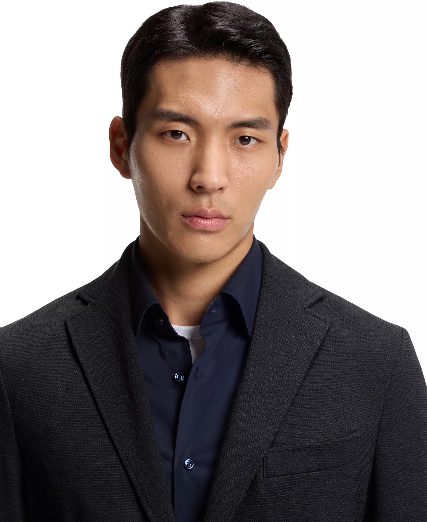 Men's Performance-Stretch Slim-Fit Blazer - Dark Blue - 36R