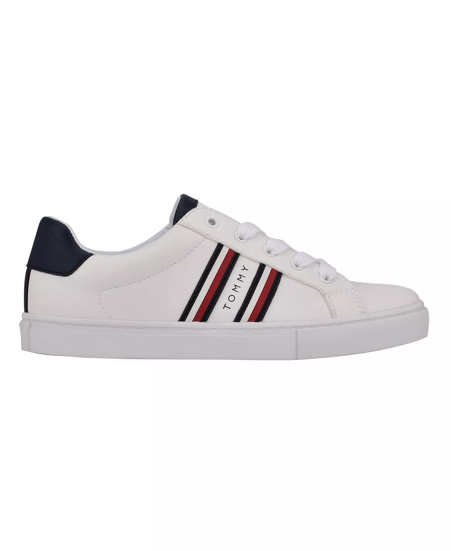 Women's Lendon Stripe Lace-Up Sneaker - White - 10M
