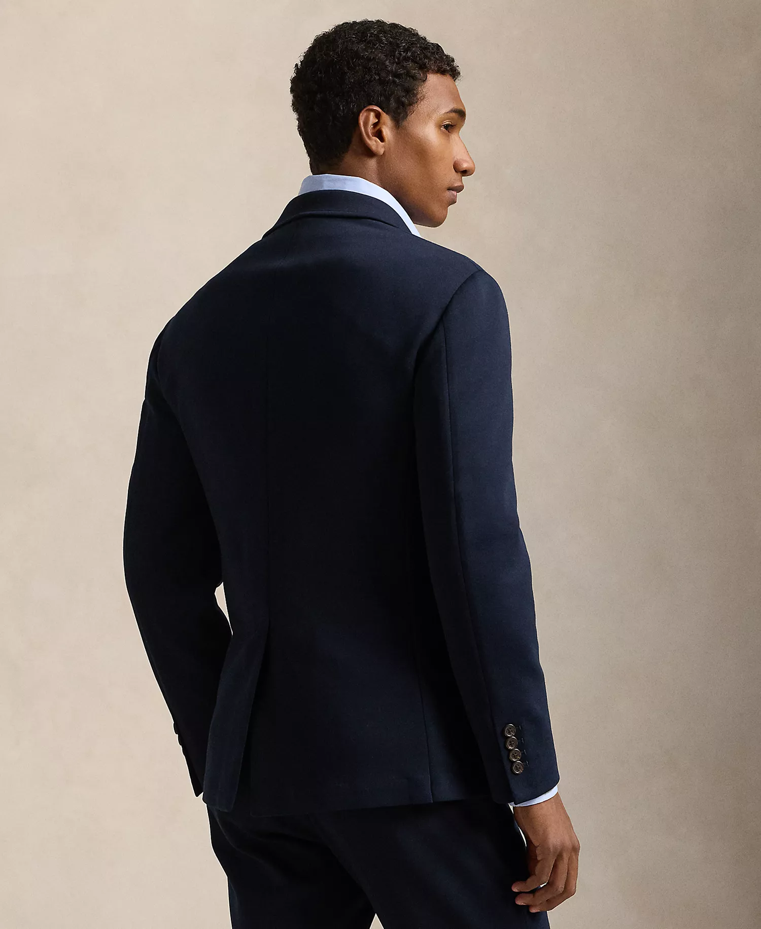 Men's Soft Double-Knit Suit Jacket & Trousers - Aviator Navy - 2XL