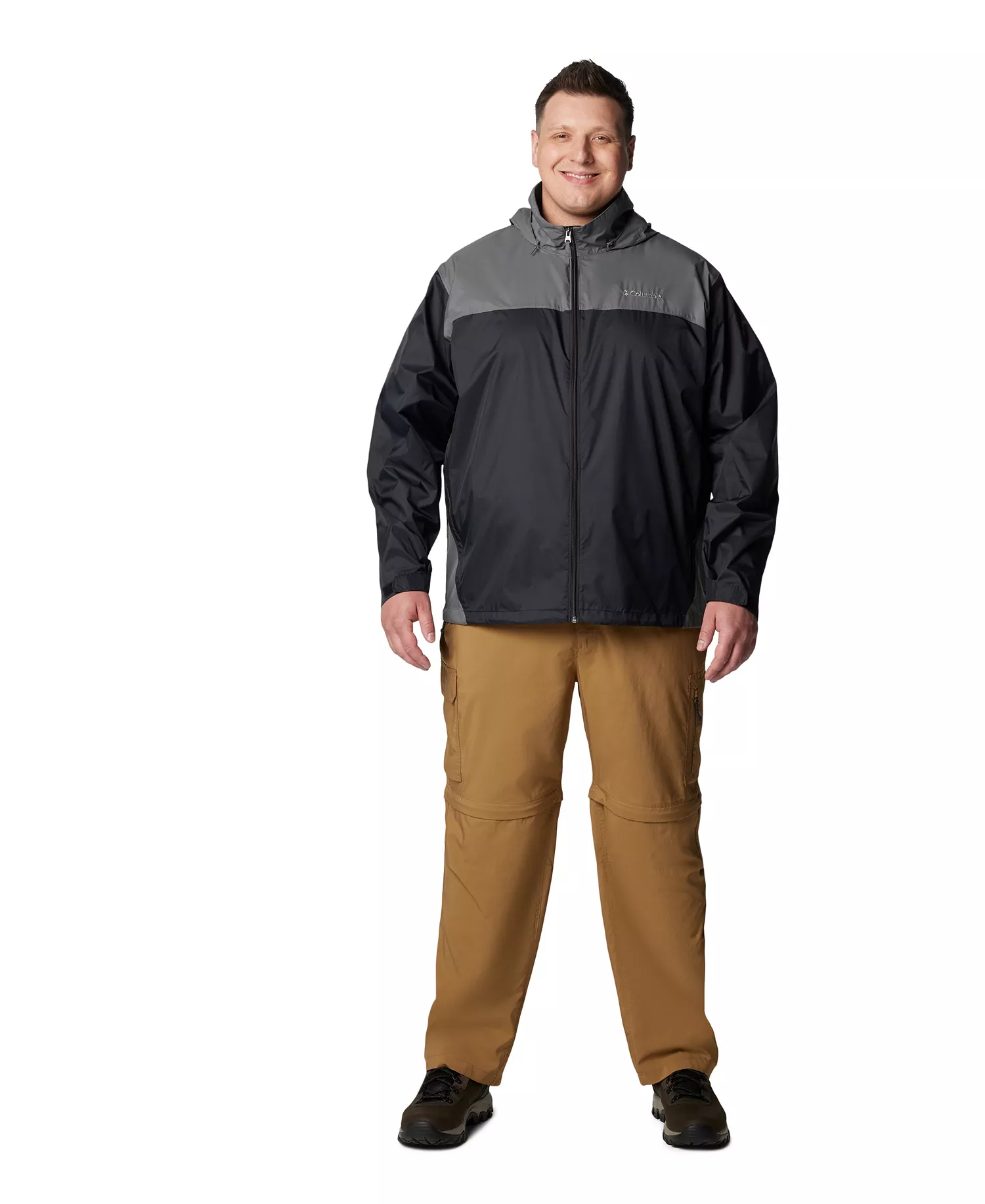 Men's Big & Tall Glennaker Lake II Rain Jacket - Black - 2X