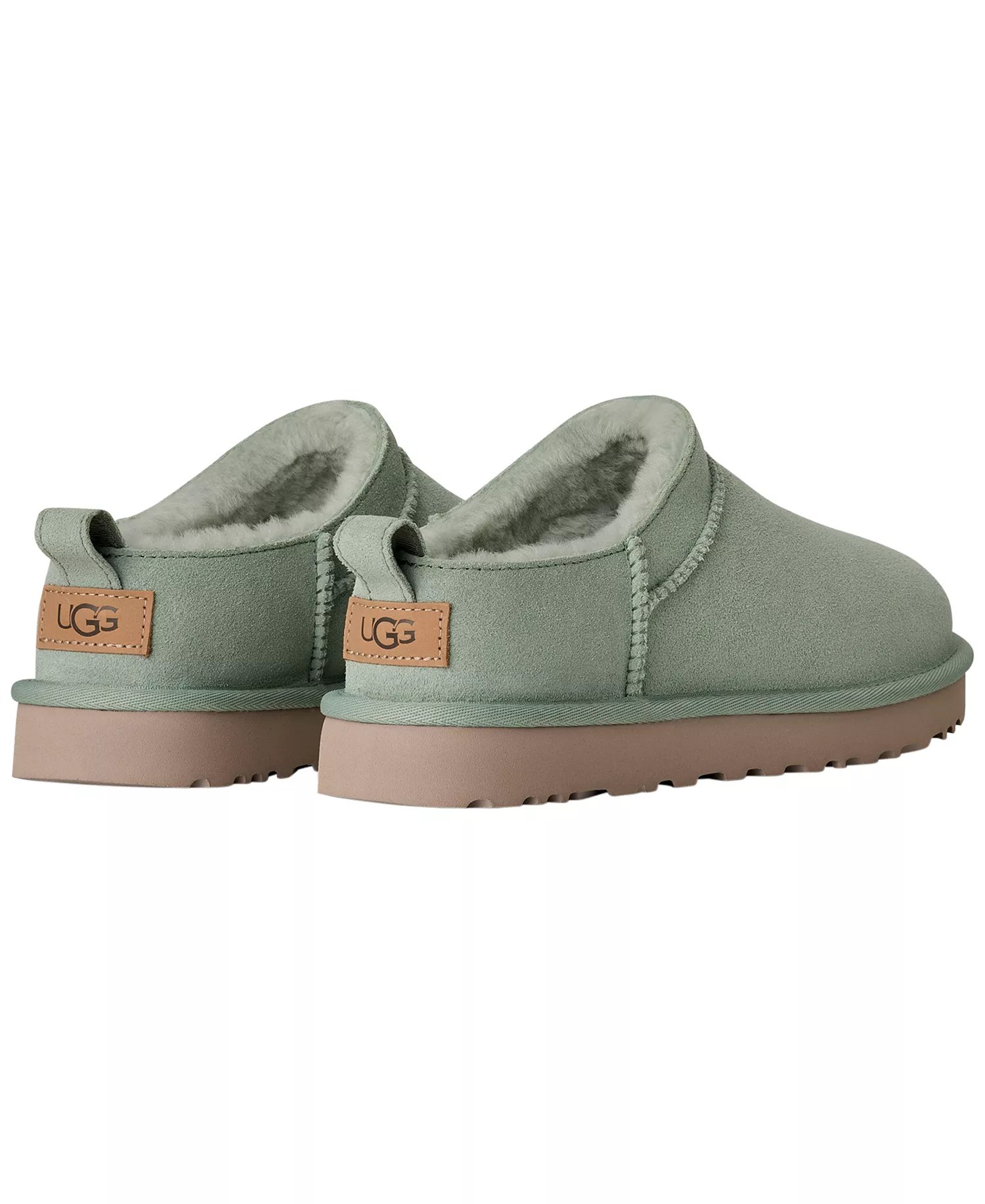 UGG Women's Classic Micro Pull Tab Round Toe Booties - Artichoke - 10M