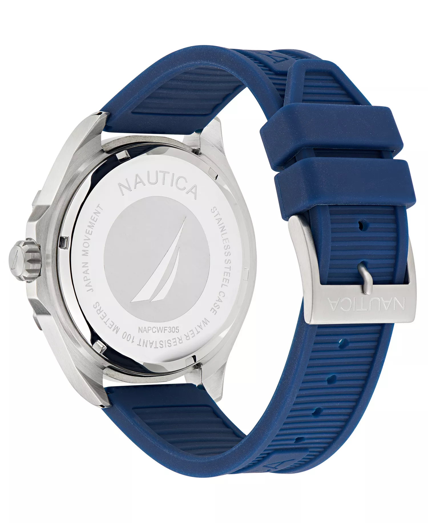 Men's Analog Blue Silicone Watch, 48mm - Blue - NO SIZE
