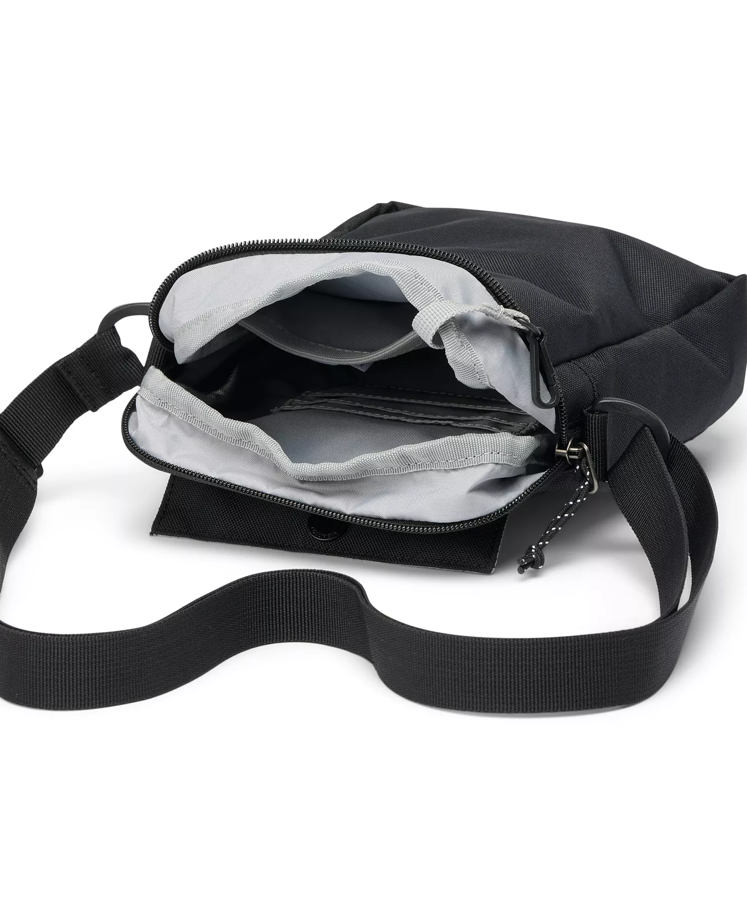 Men's Zigzag Side Bag - Black - ONE SIZE