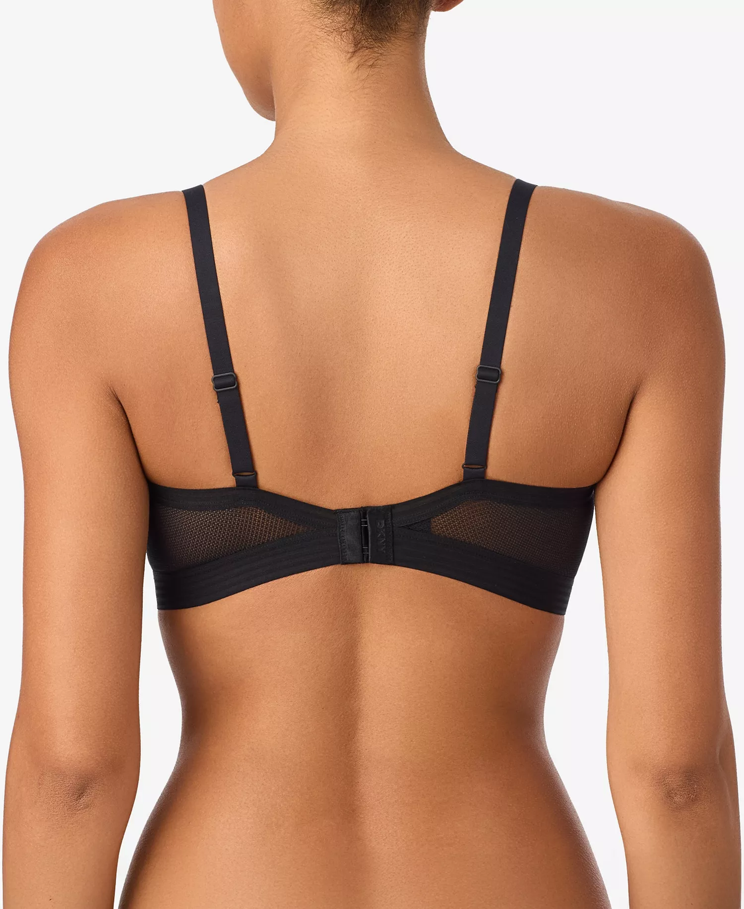 Women's Sheer Stripe Bralette DK7626 - Black - S