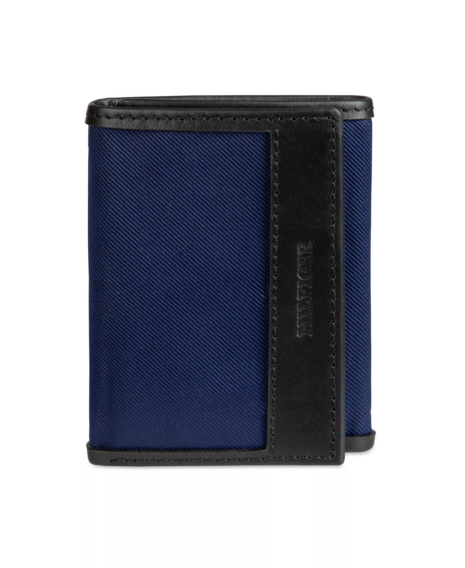 Men's Overlay Trifold Wallet - Black - ONE SIZE