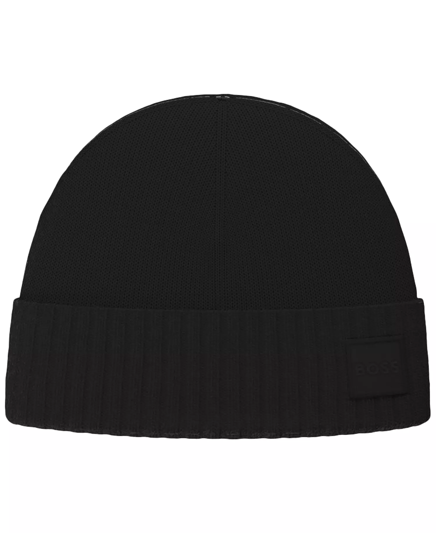 Men's Akaio Turn-Up Beanie Hat - Black - ONE SIZE