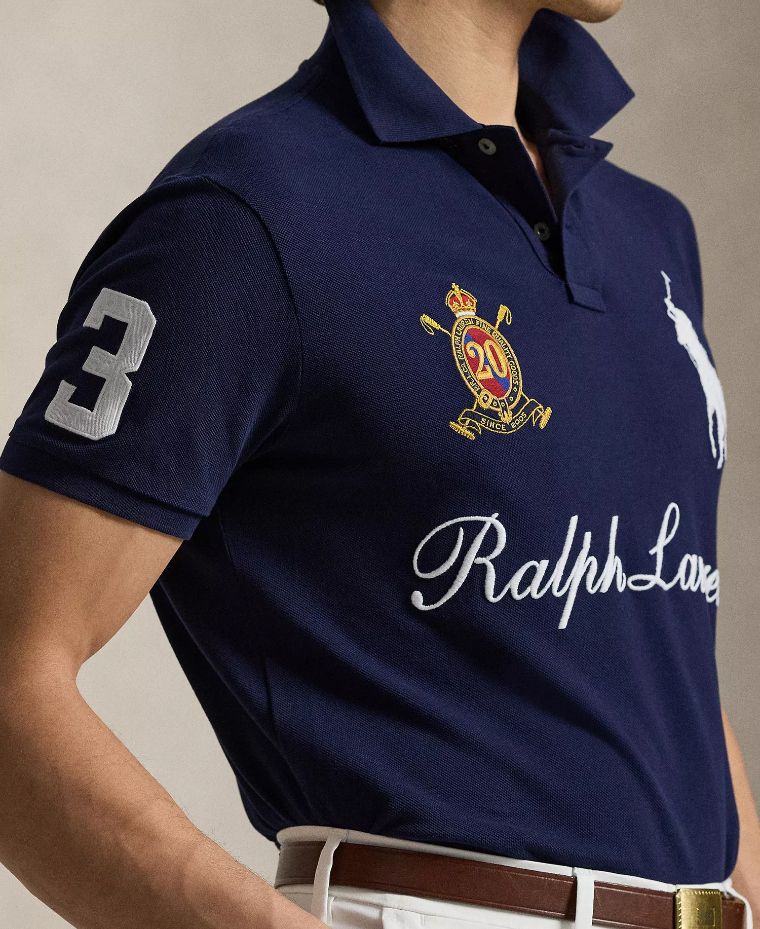 Men's Custom Slim-Fit Polo Shirt - Cruise Navy - 2XL
