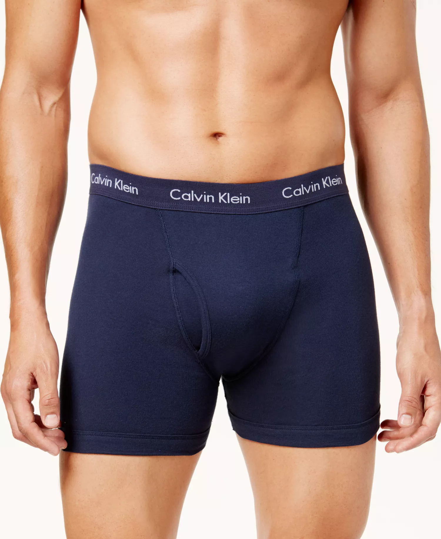Men's Underwear Cotton Classics Multi-Packs, Created for Macy's - All Black/Black With White Waistband - L