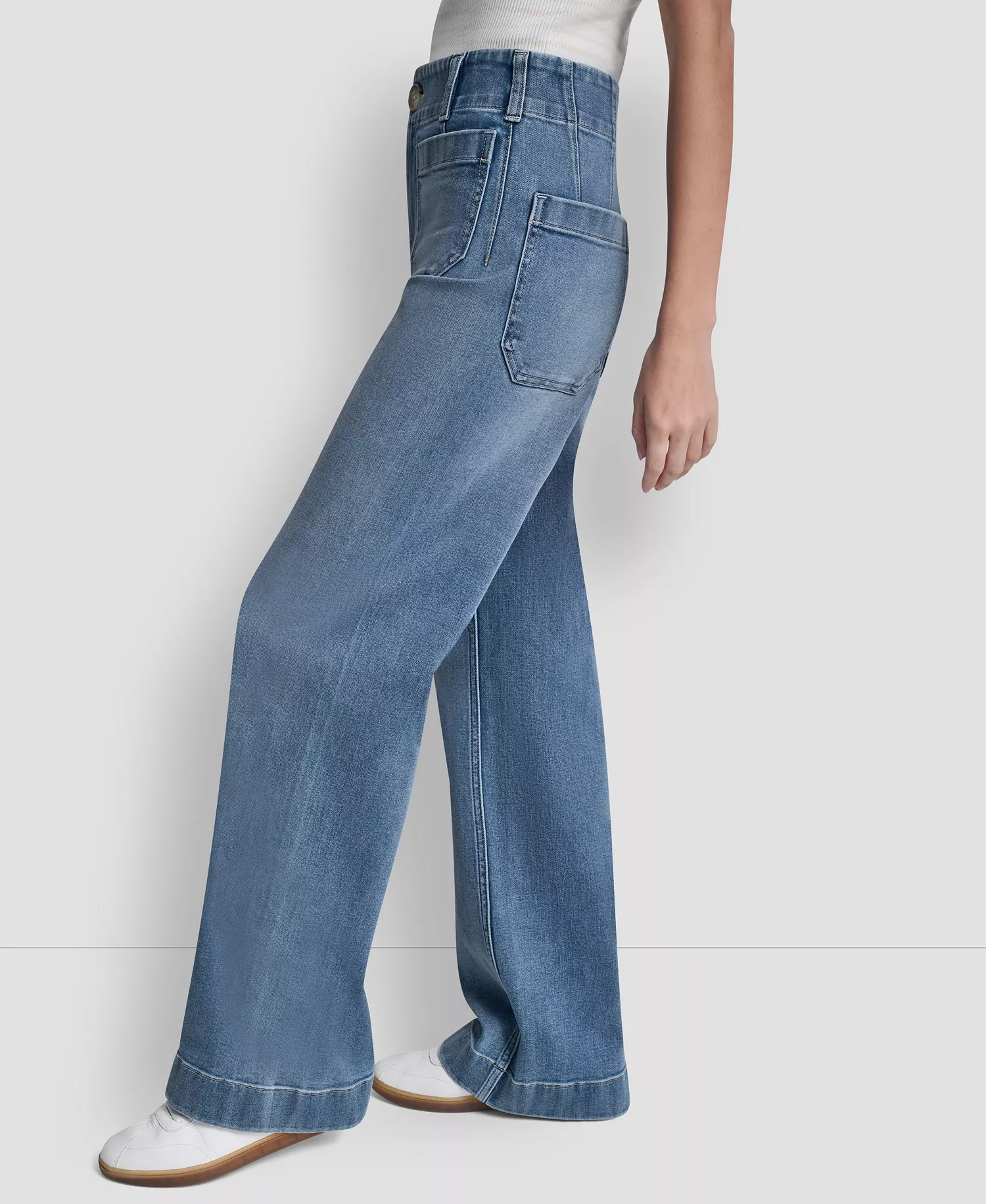 Petite High-Rise Wide Leg Jeans - Baxter - 24P