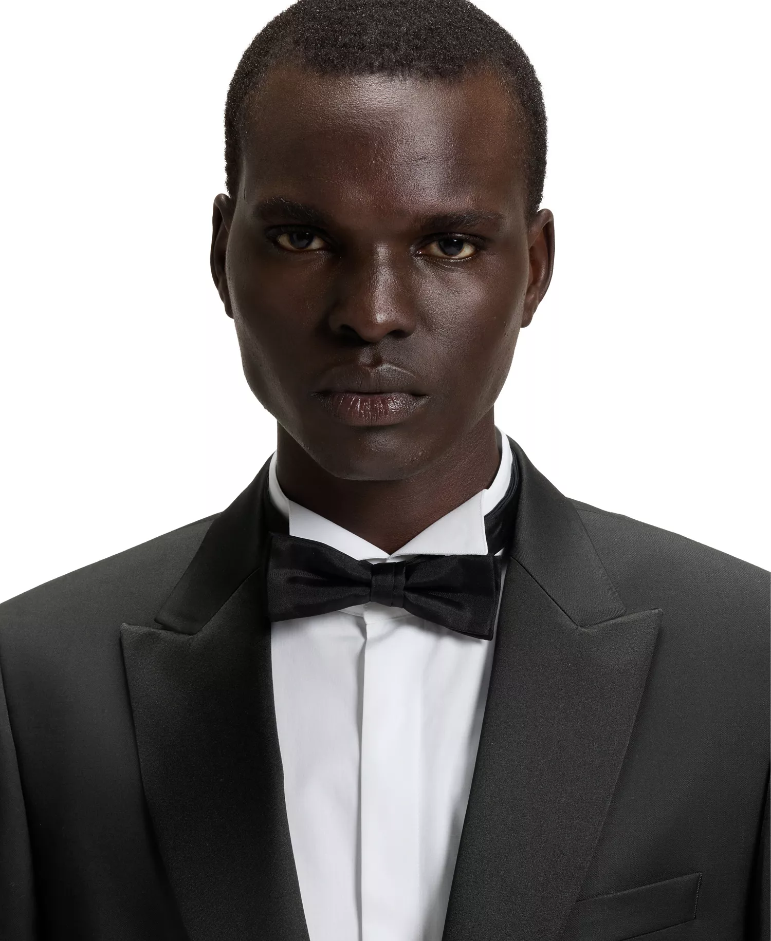 Men's Slim-Fit Tuxedo Suit Jacket - Black - 34R