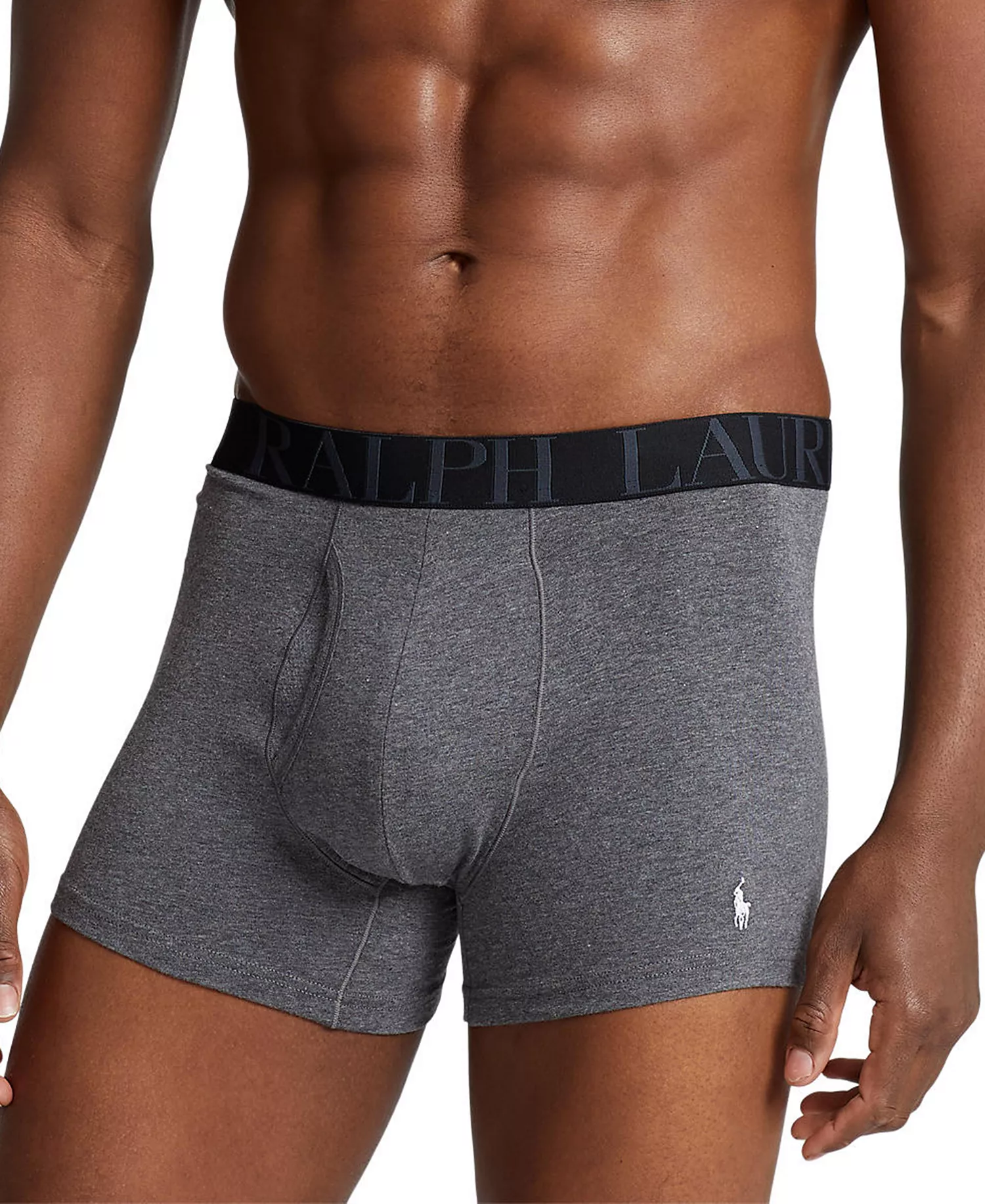 Men's 3-Pack Classic Stretch Boxer Briefs - Andover Heather/Charcoal Heather/Polo Black - L