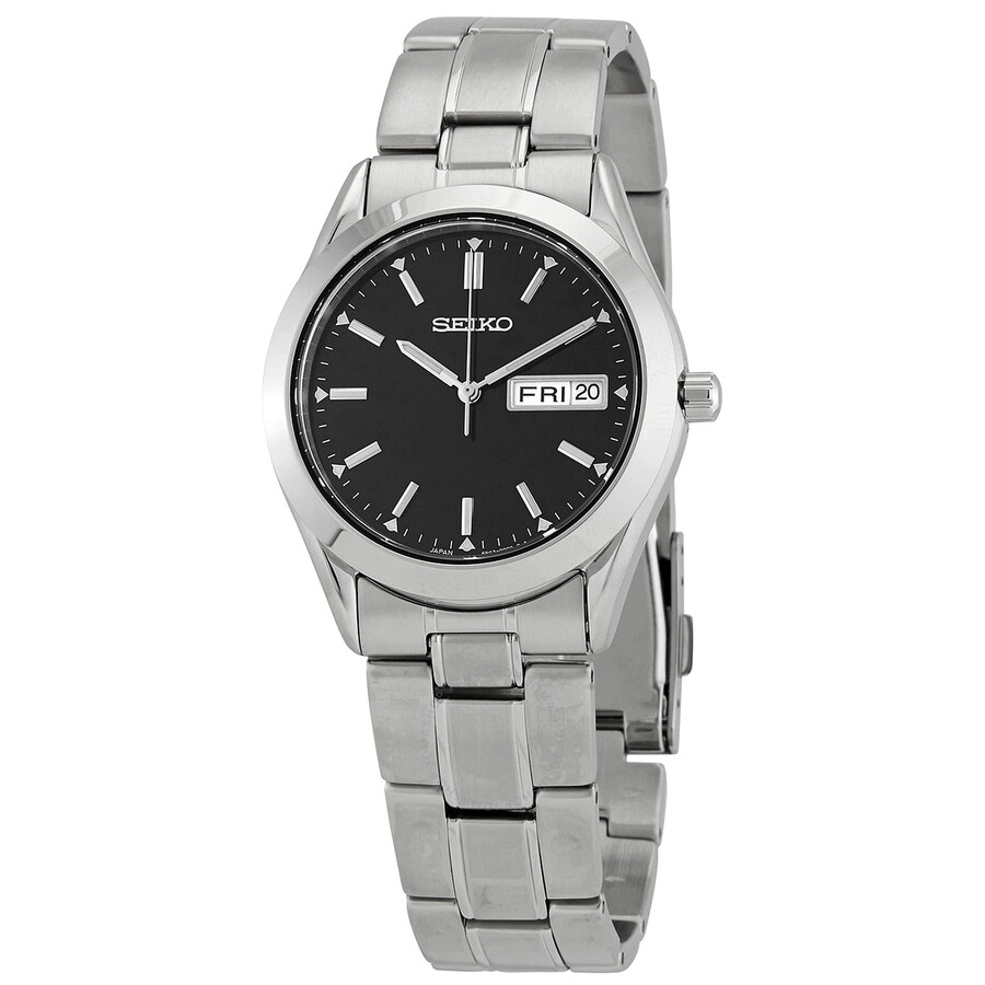 Seiko Essentials Quartz Black Dial Men's Watch