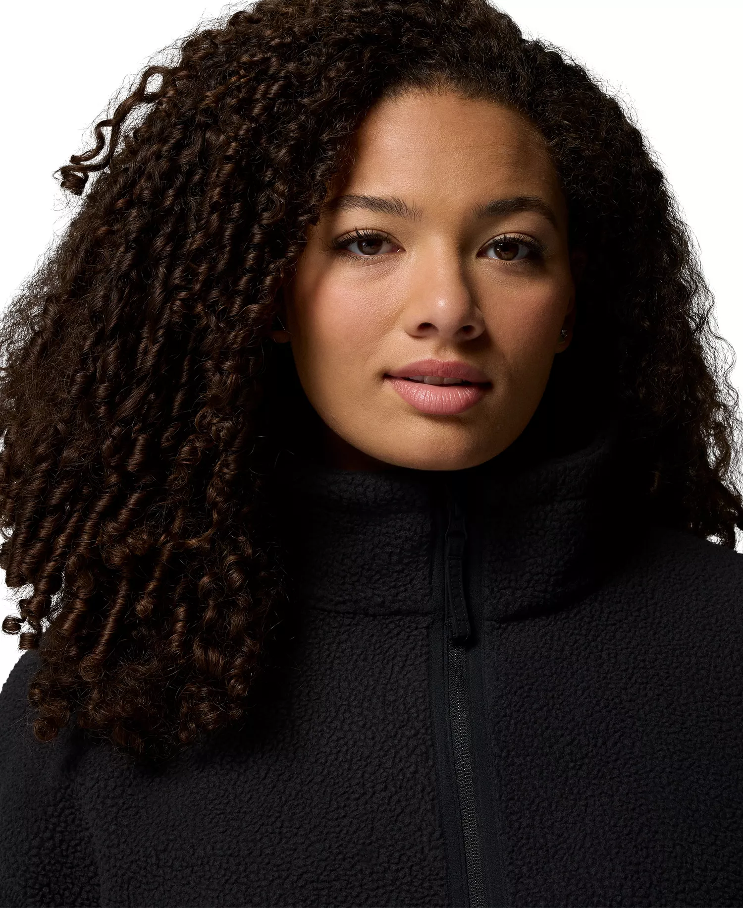 Plus Kenton Full-Zip Fleece Jacket - Black - 1X