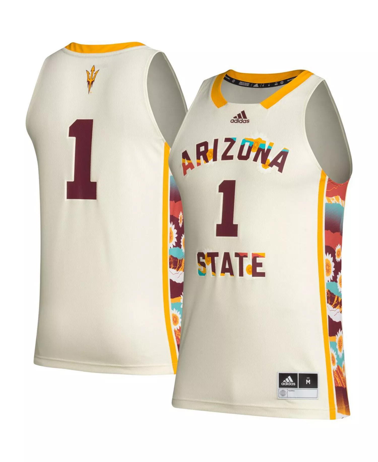 Men's #1 Khaki Arizona State Sun Devils Honoring Black Excellence Basketball Jersey - Khaki - M