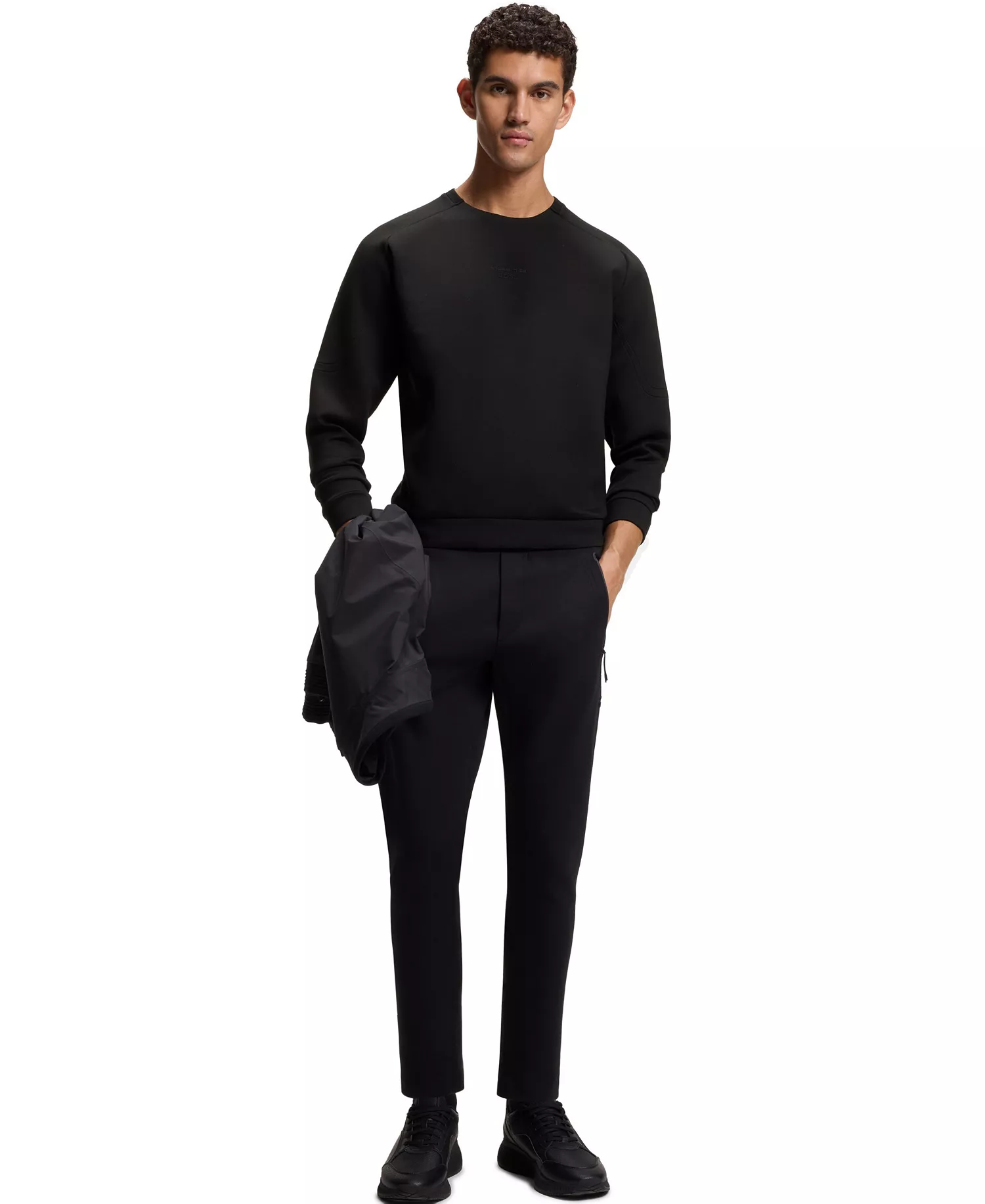 BOSS by x Porsche Men's Reflective Logo Sweatshirt - Black - 2XL