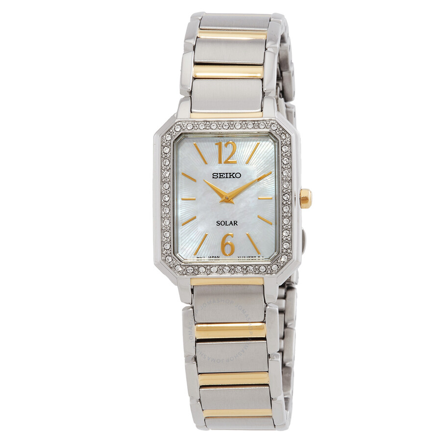 Seiko solar Mother of Pearl Dial Ladies Watch