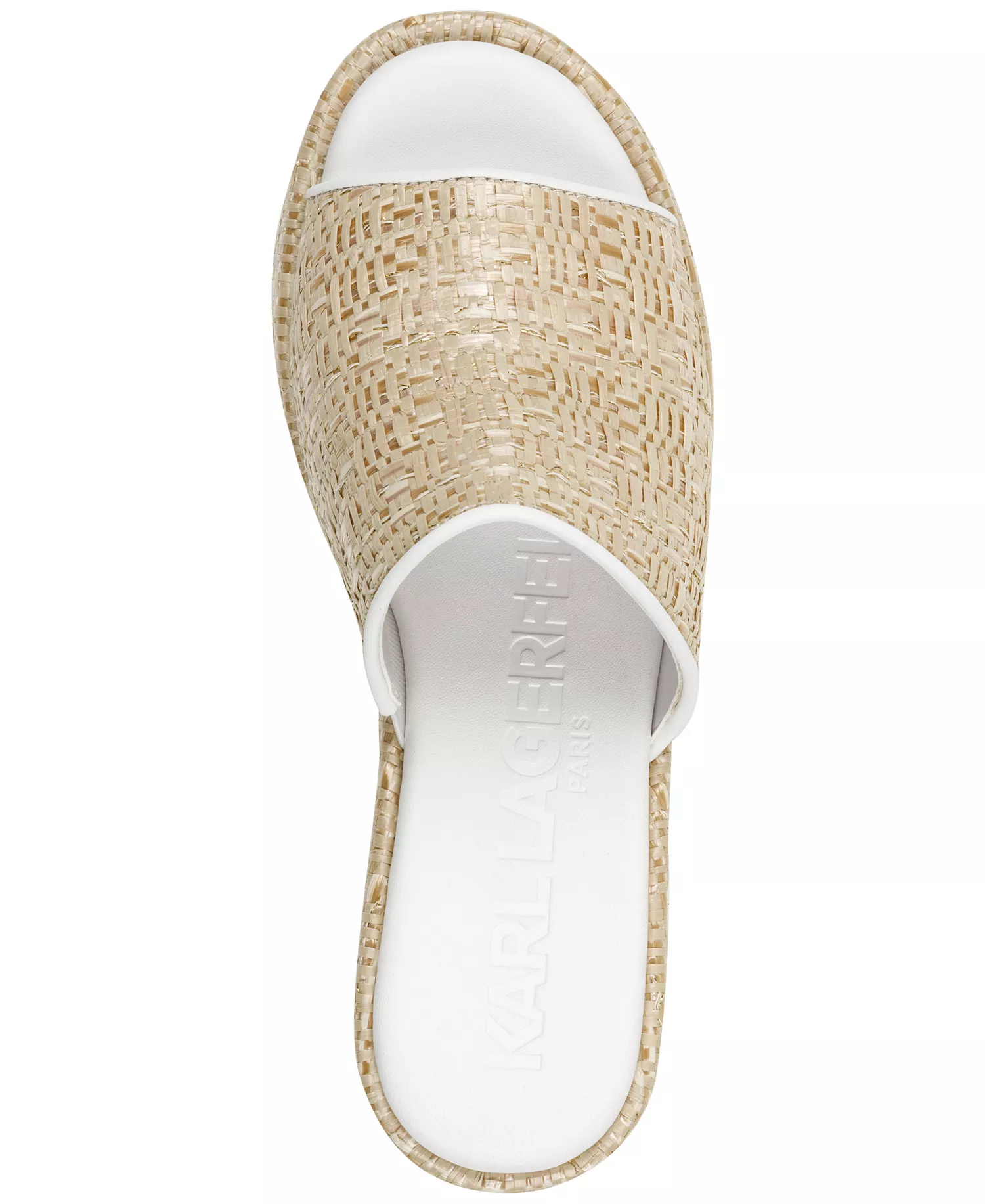 Women's Calvina Slide Wedge Sandals - Natural/ Bright White - 10M