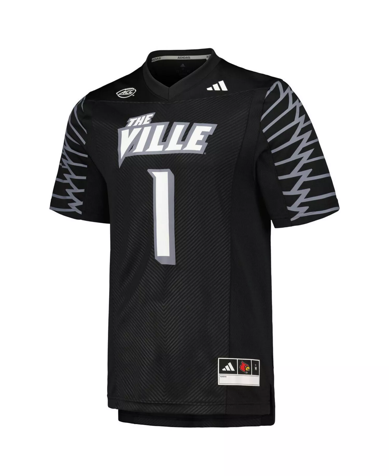 Men's #1 Black Louisville Cardinals 2023 Premier Jersey - Black - L