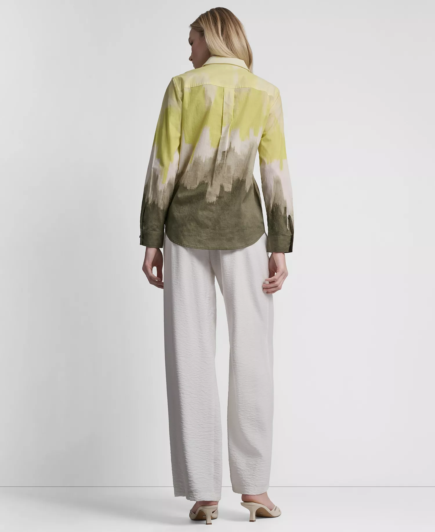 Women's Voile Ombre Long-Sleeve Shirt - Daybreak Haze - L