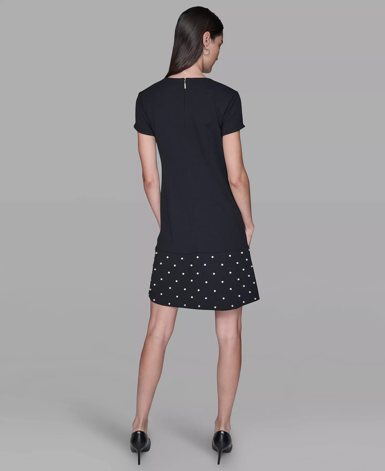 Women's Scuba Crepe Sheath Dress - Black - 0