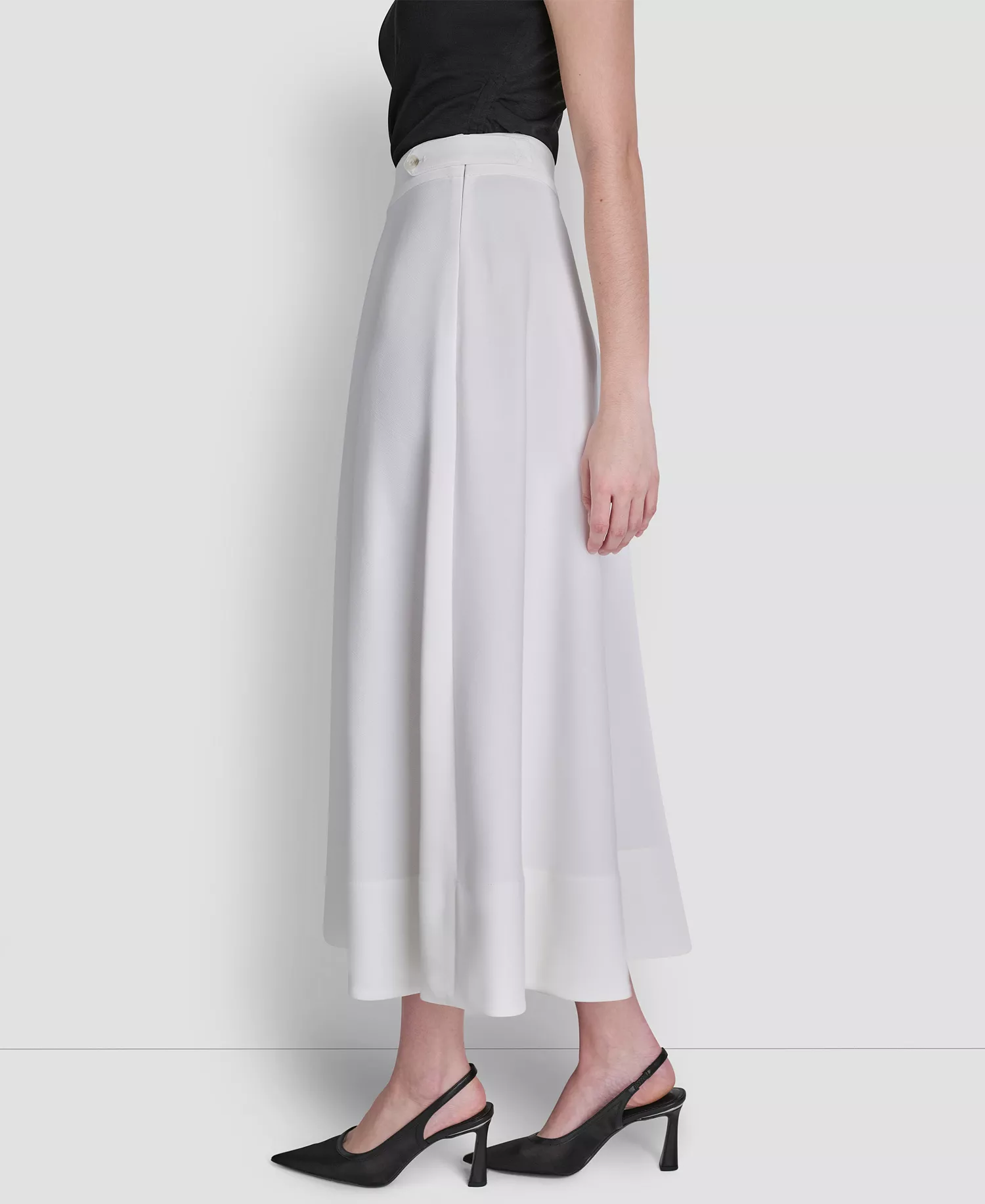 Women's Textured Maxi Skirt - Ivory - 0