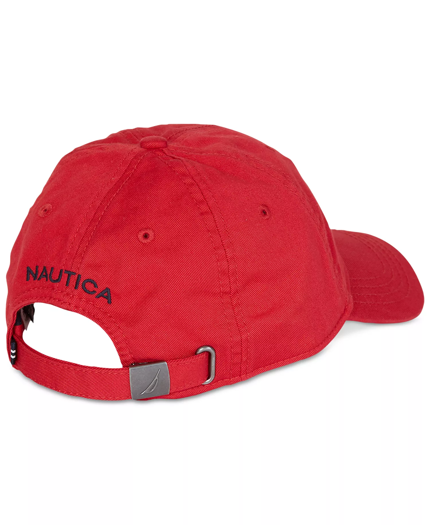 Men's Classic Logo Adjustable Cotton Baseball Cap Hat - Deck Red - ONE SIZE