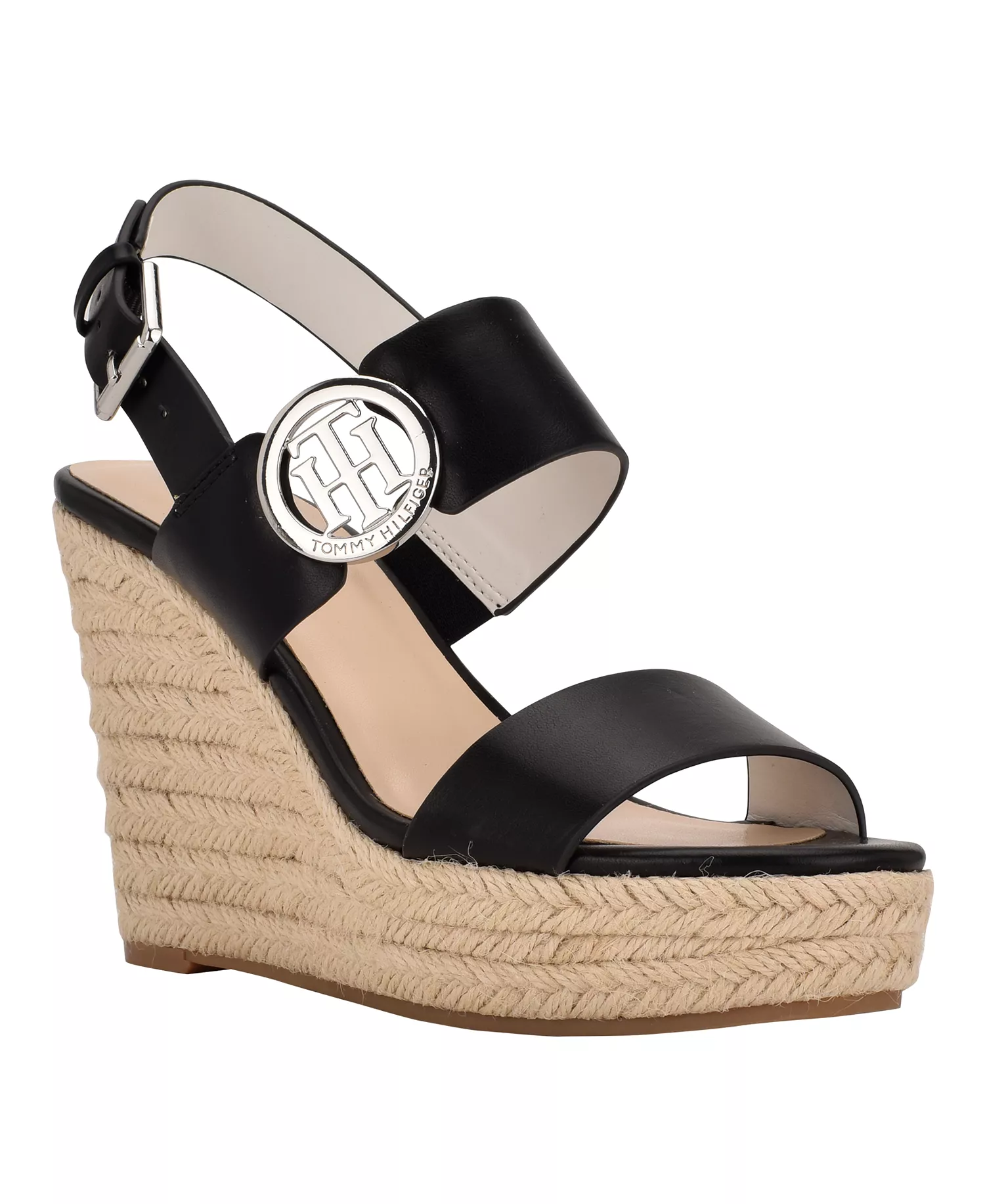 Women's Kahdy Logo Wedge Sandals - Black - 10M
