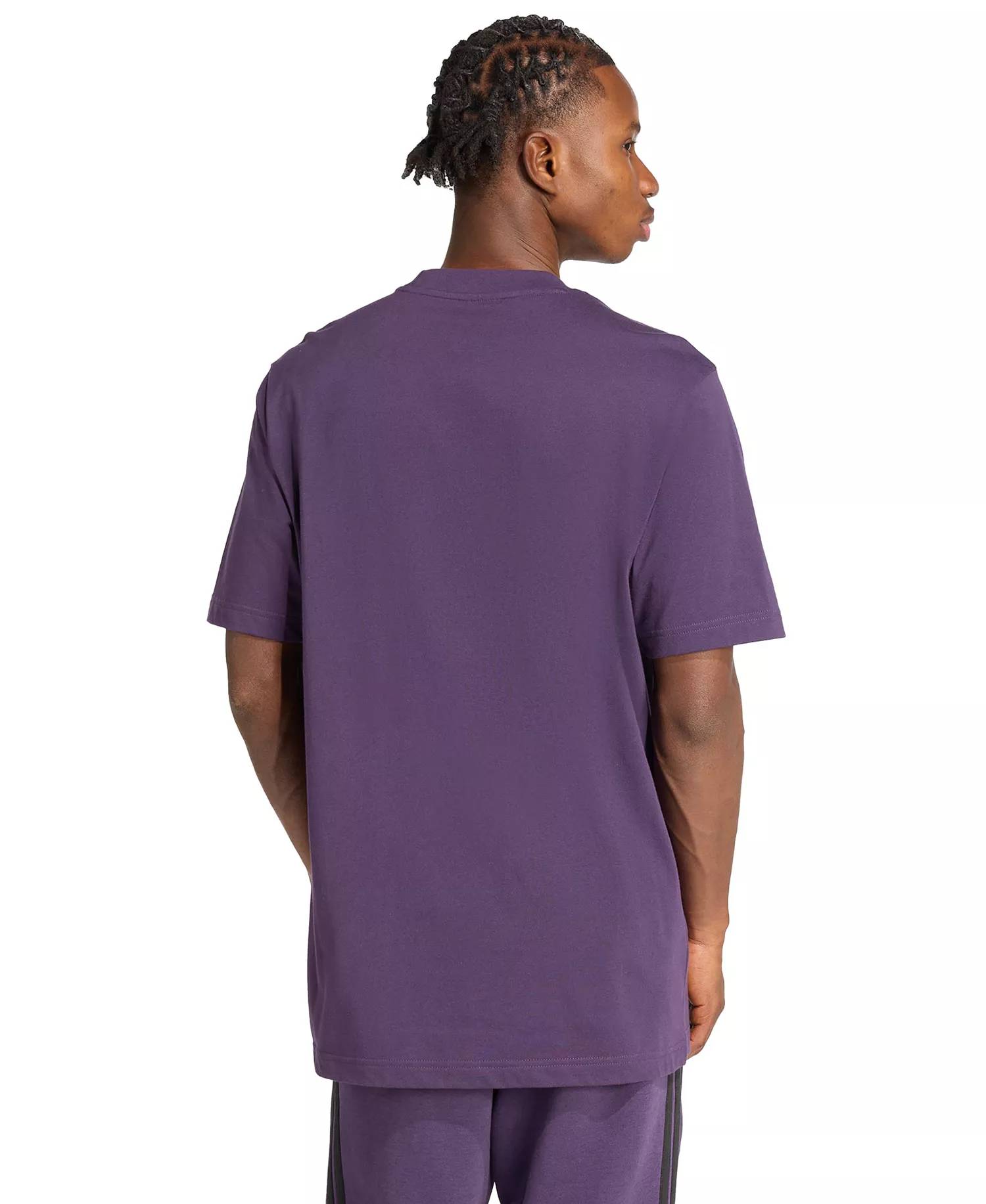 Men's 3-Bar Logo Graphic Cotton T-Shirt   - Aurora Plum - 2XL