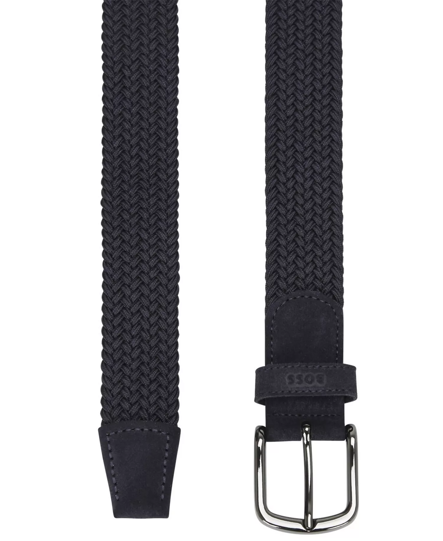 Hugo Men's Woven Belt - Dark Blue - 30