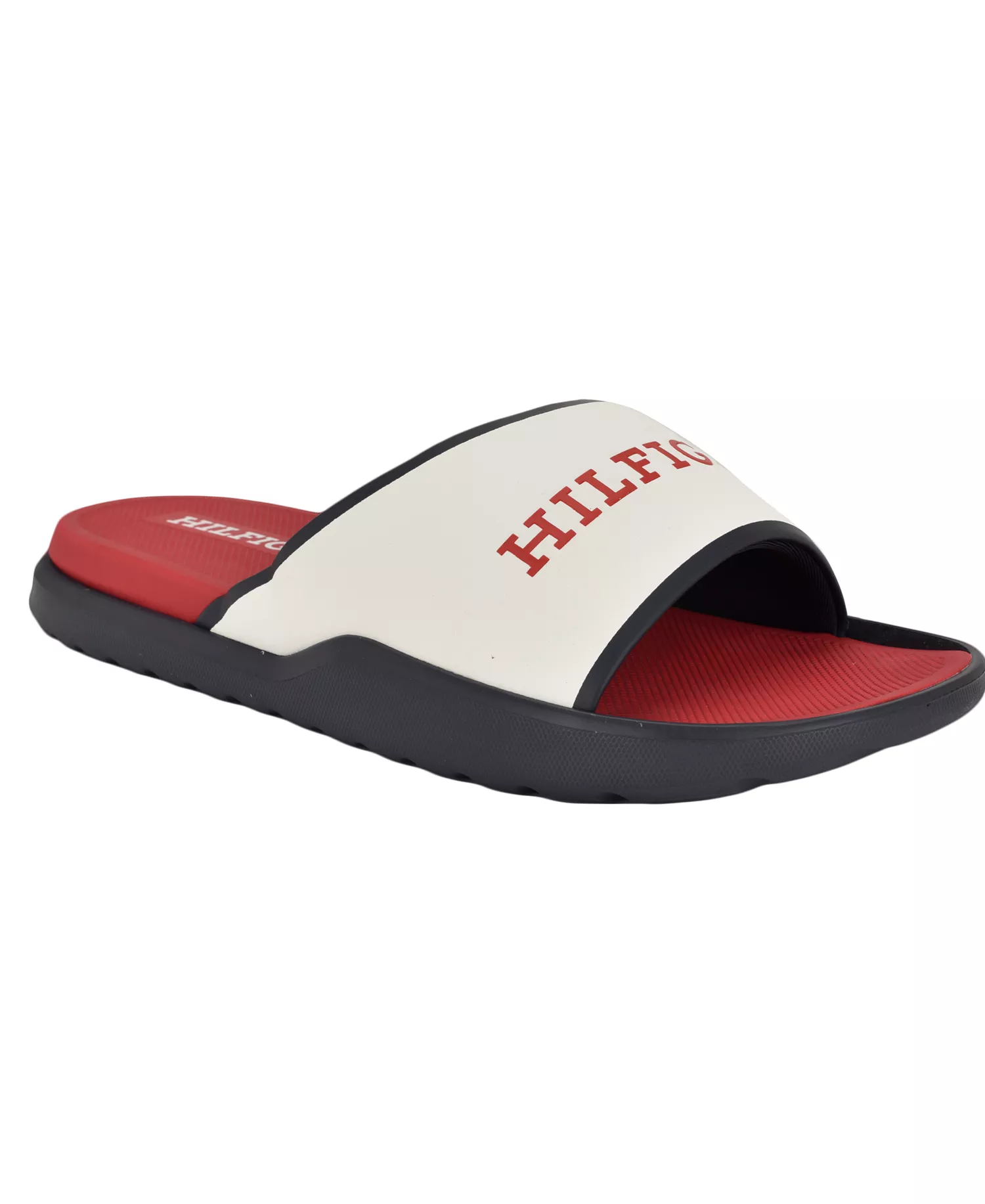 Men's Marson Fashion Slides - White, Navy multi - 10M