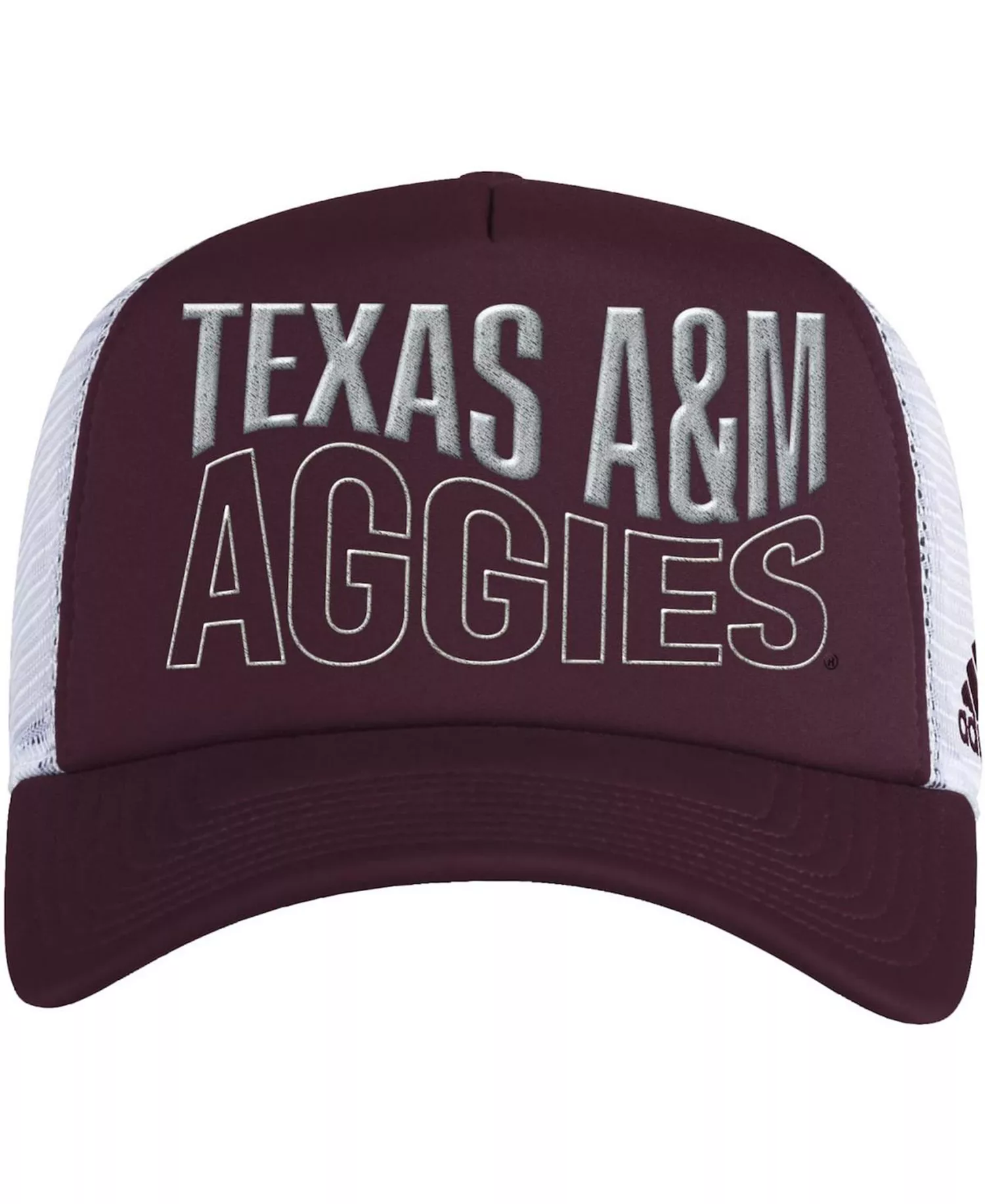 Men's Maroon and White Texas A&M Aggies Wave Foam Trucker Snapback Hat - Maroon, White - One Size Fits All